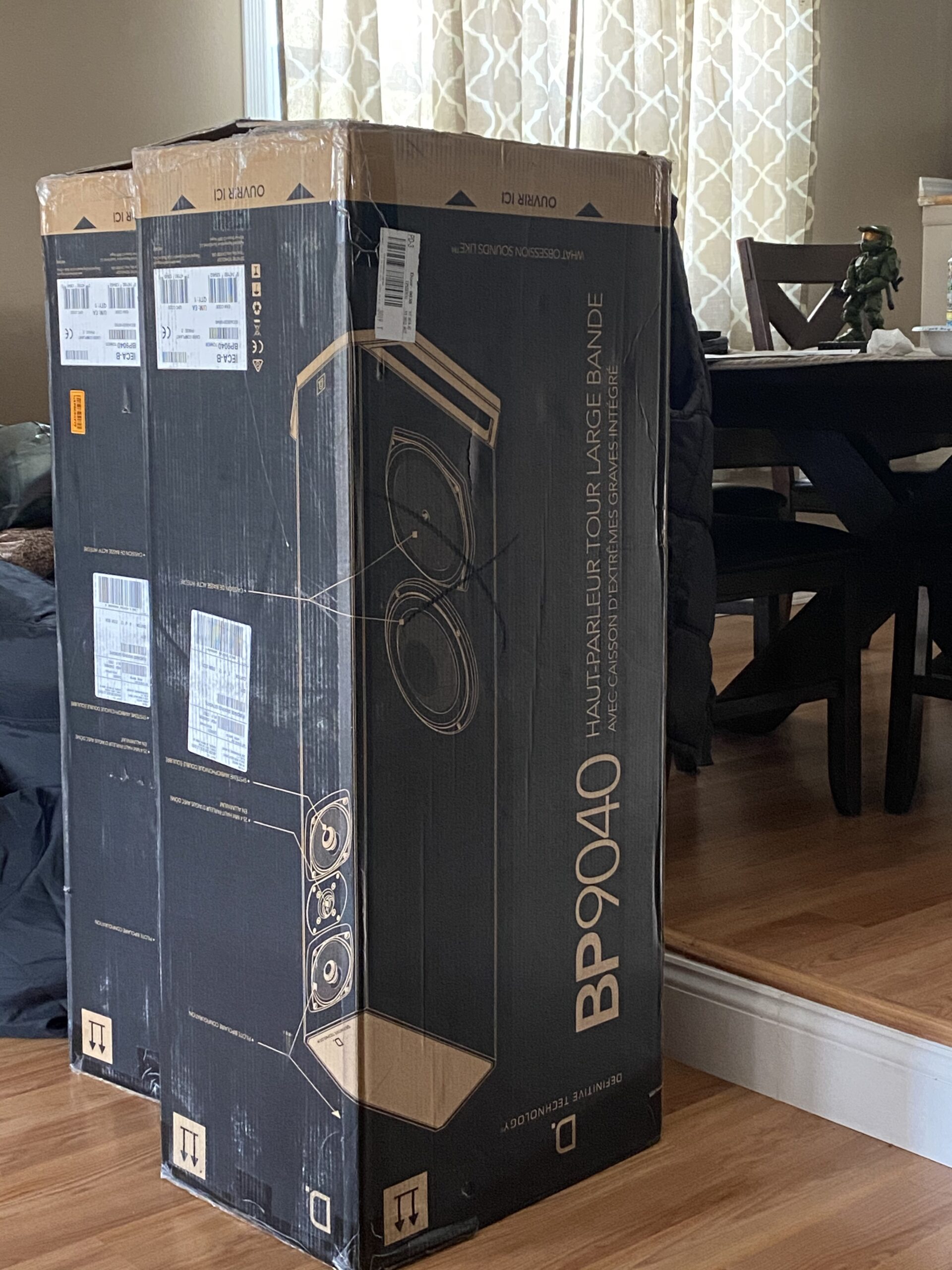 Definitive Technology BP-9040 Tower Speaker | Built-in Powered 8