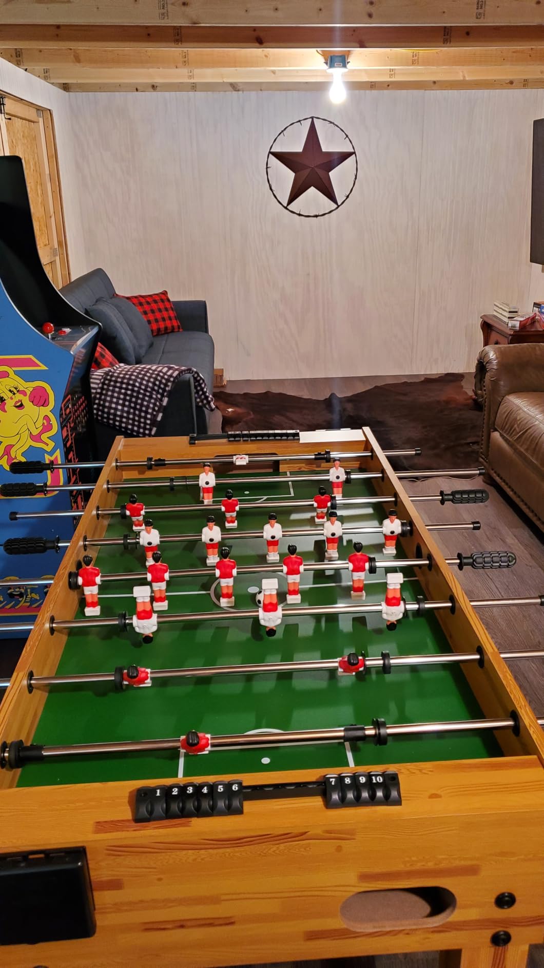 Best Choice Products 48in Foosball Table for Kids and Adults, Game Room Arcade Soccer Game Table w/ 2 Balls, 2 Cup Holders, Ergonomic Handles, Chrome Finished Metal Bars customer photo 2