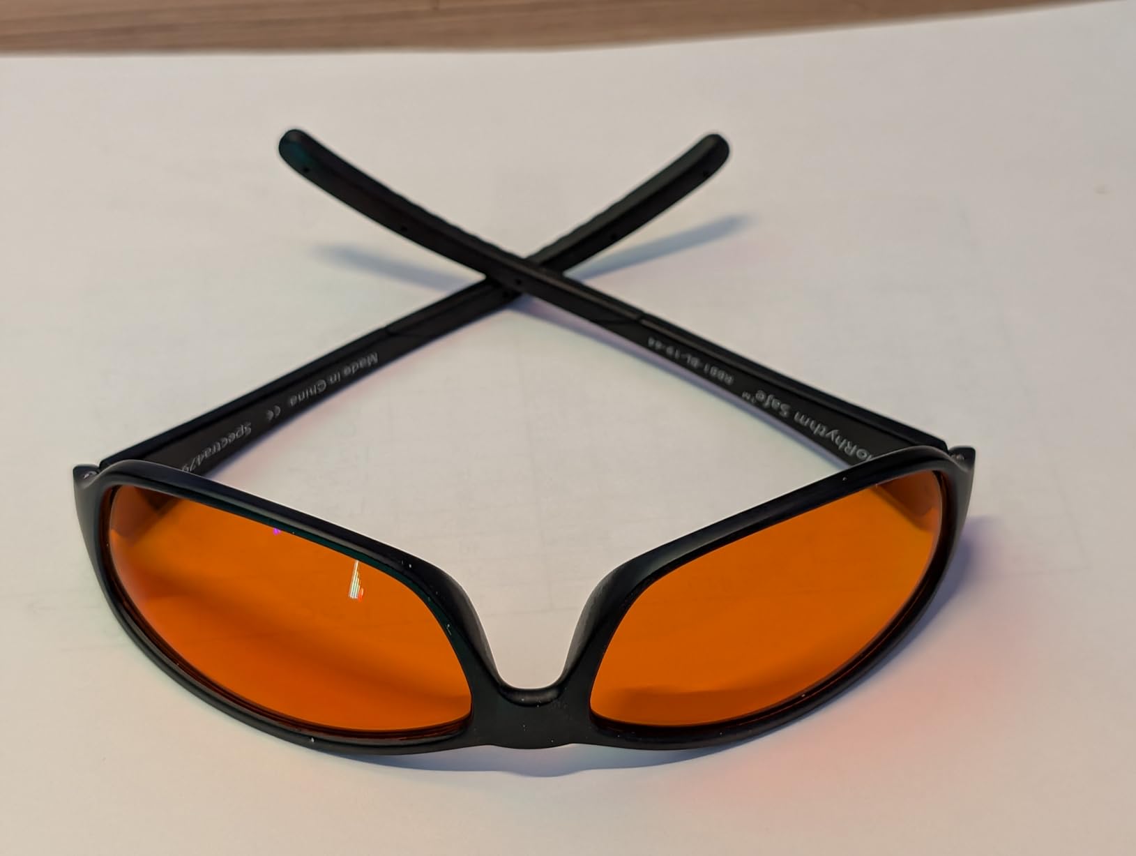 Blue Light Blocking Amber Glasses for Sleep 99.9 Percent Effective - Nighttime Eye Wear - Special Orange Tinted Glasses Help You Sleep and Relax Your Eyes customer photo 1
