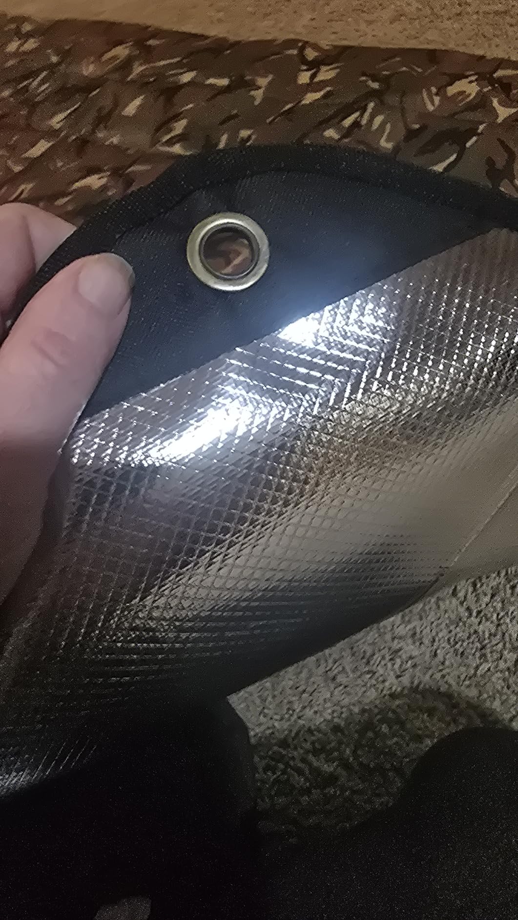 Arcturus Insulated Tarp, Reusable Heavy Duty Thermal Survival Blanket - 60x82in, Reflects 90% Body Heat, Waterproof, Windproof, 3-Layer Design, Reinforced Grommets, Orange customer photo 2