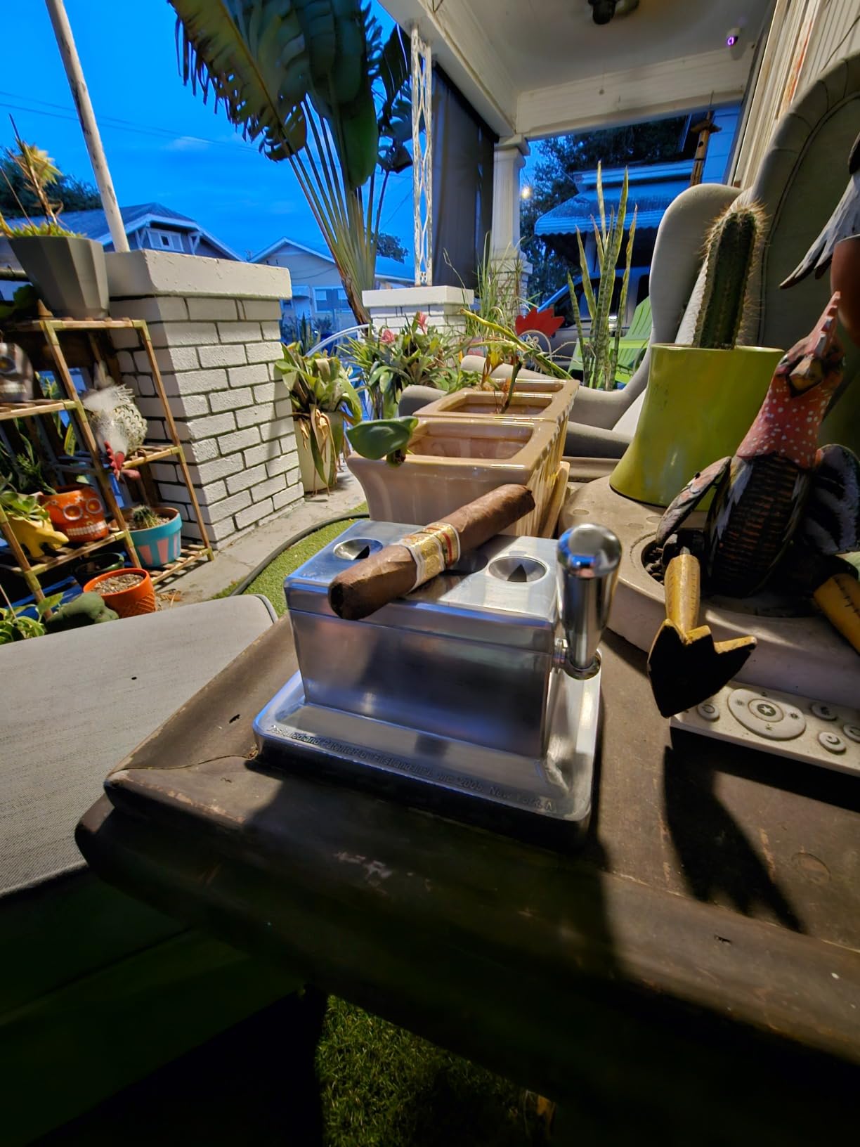 The Big Easy Tobacco Co., Quad Table Cigar Cutter, Brushed Finish, For 52 and 60 Ring Gauge customer photo 2