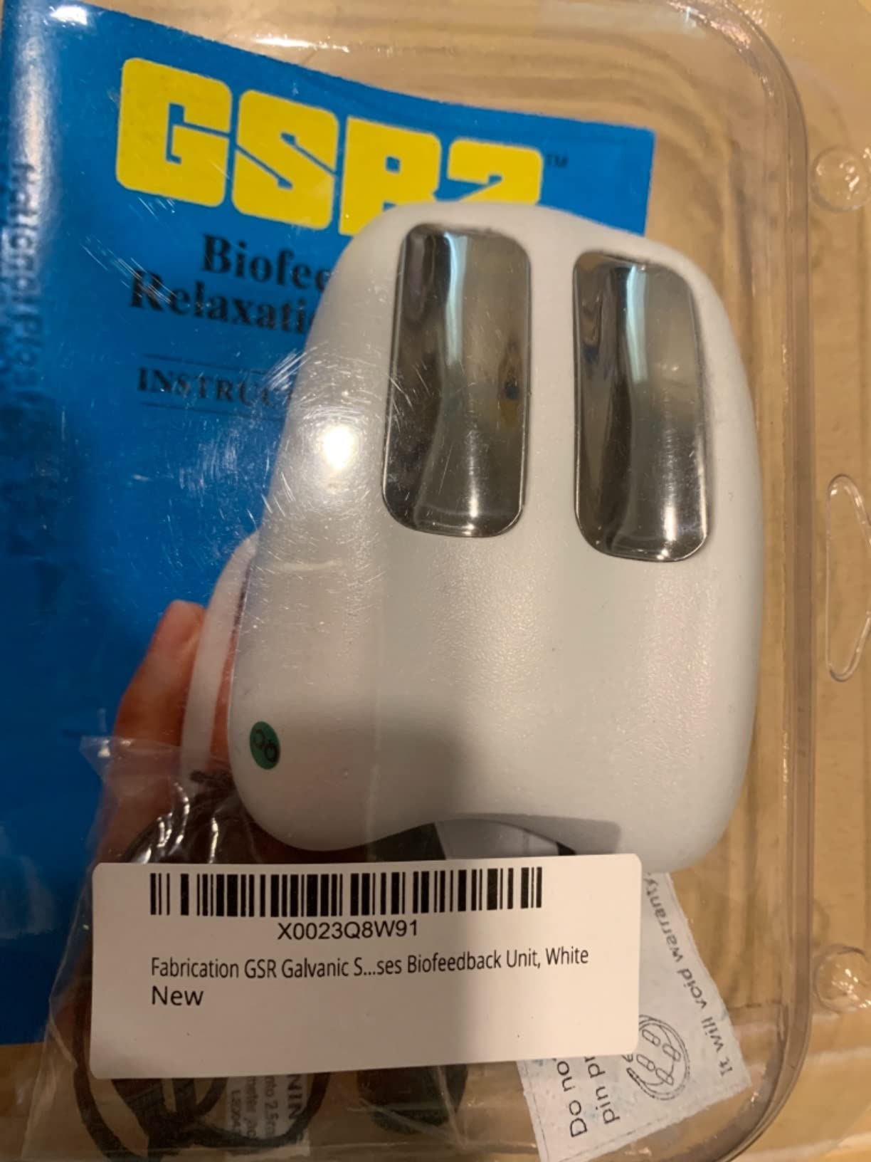 Fabrication GSR Galvanic Skin Responses Biofeedback Unit, White customer photo 1