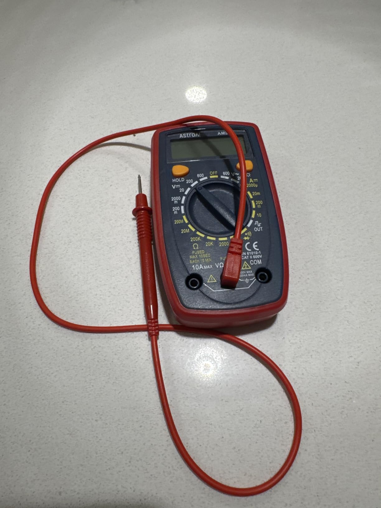 AstroAI Digital Multimeter Tester 2000 Counts with DC AC Voltmeter and Ohm Volt Amp Meter; Measures Voltage, Current, Resistance, Continuity and Diode, Blue customer photo 1