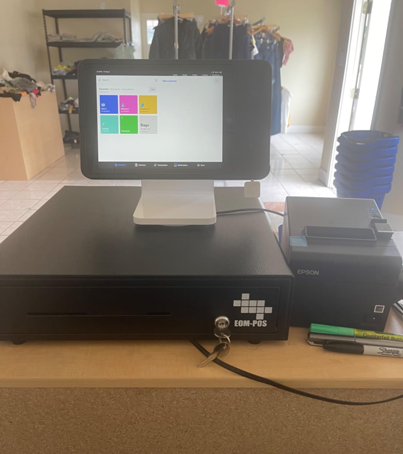 Hardware Bundle for Square - Cash Drawer and Thermal Receipt Printer, Compatible with Square Stand and Square Register customer photo 2