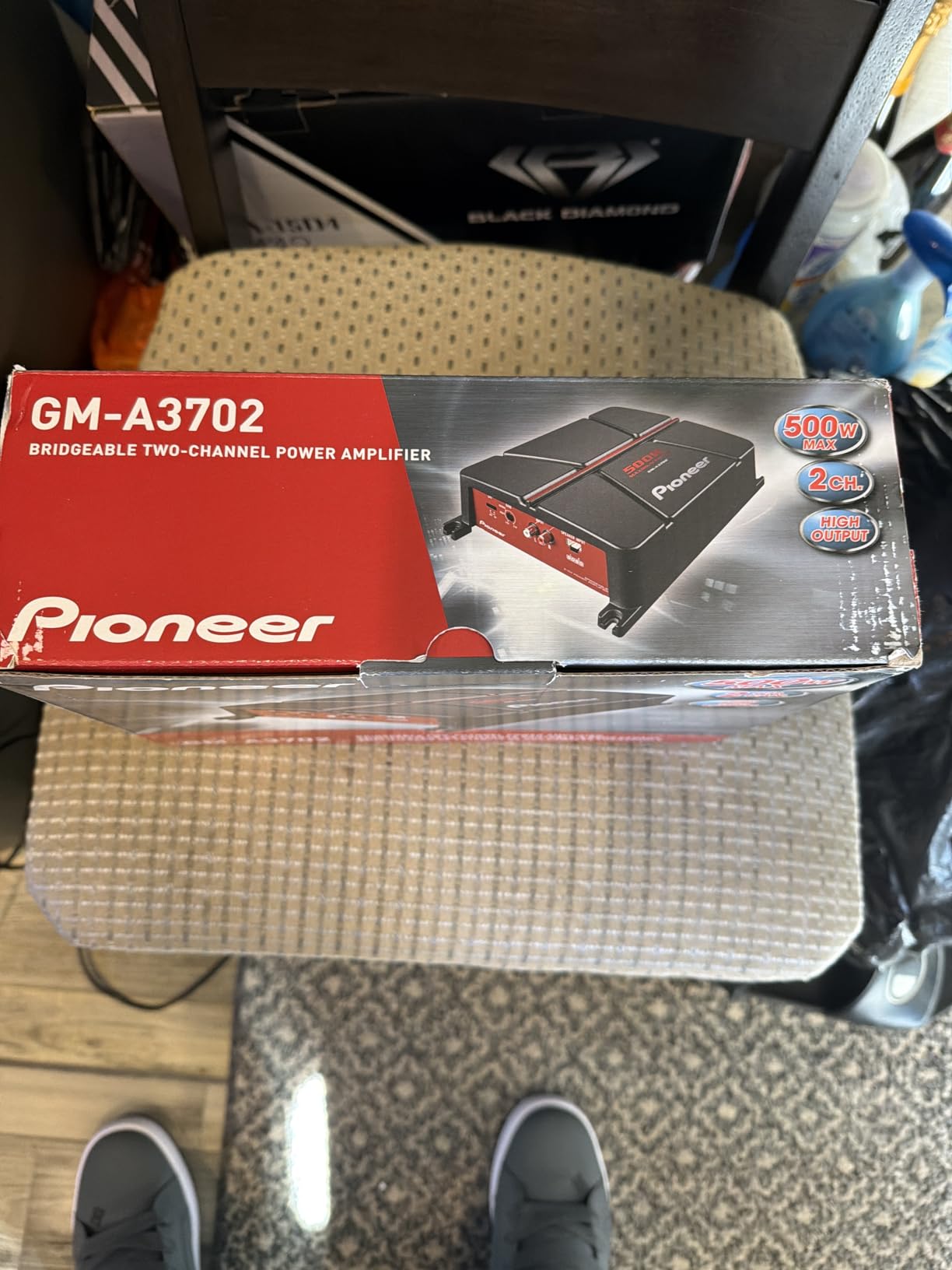 Pioneer GM-A3702 2-Channel Car Amplifier - 500W Max, Class AB, Bridgeable Design, Automatic Signal Sensing and Turn-on, Built-in high-/Low-Pass Filter customer photo 1
