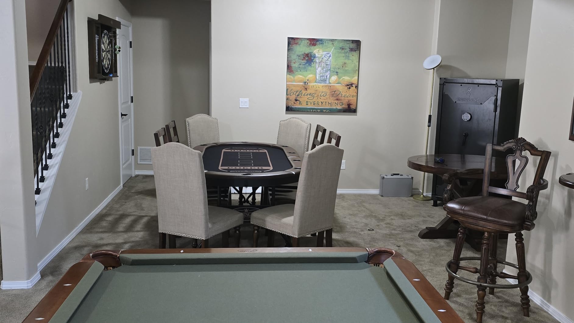 Barrington Poker Multiple Styles Folding Poker Table & Poker Table Top/Dining Table Collection, Durable Padded Rail Tables with Felt Playing Surface, Perfect for Texas Holden Games customer photo 2