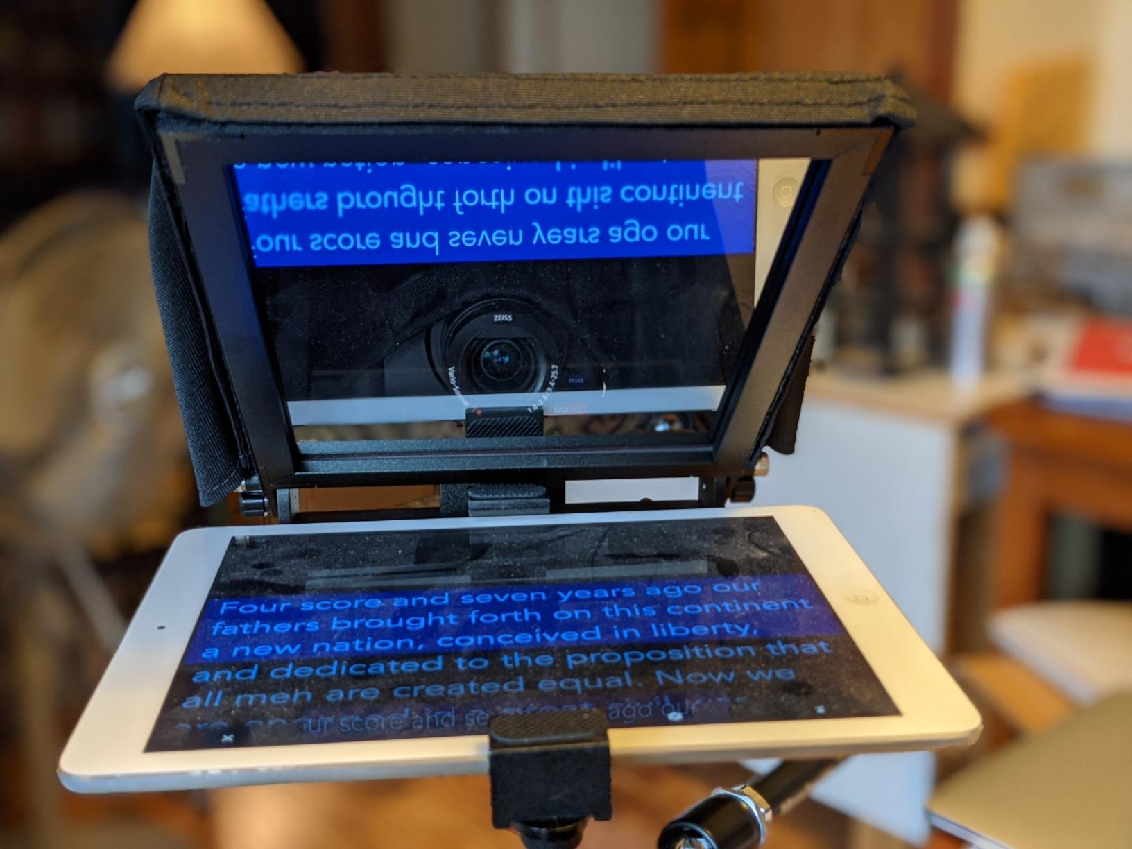 Glide Gear TMP 50 Teleprompter - For Smartphones - Carry Case, No Assembly customer photo 1