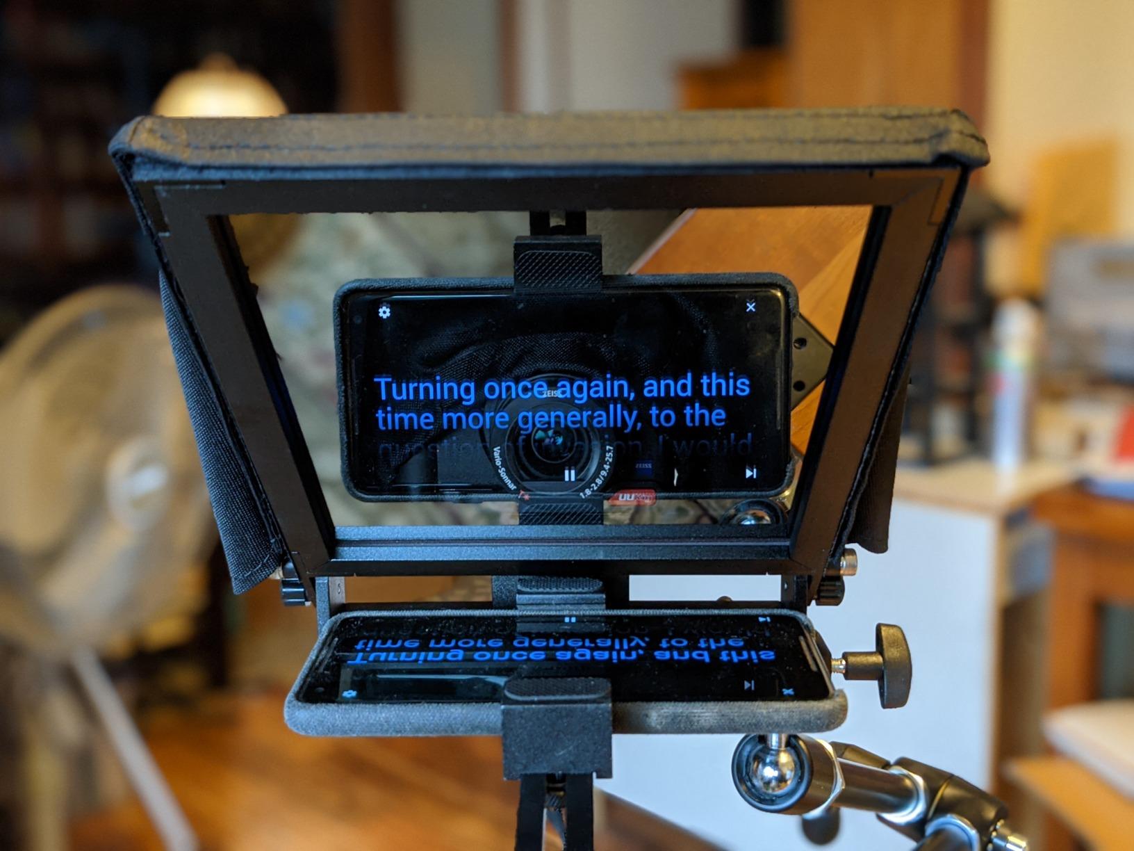 Glide Gear TMP 50 Teleprompter - For Smartphones - Carry Case, No Assembly customer photo 2
