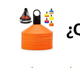 Pro Disc Cones (Set of 50) - Agility Soccer Cones with Carry Bag and Holder for Sports Training, Football, Basketball, Coaching, Practice Equipment, Kids - Includes 15 Best Cone Drills Book customer photo 1