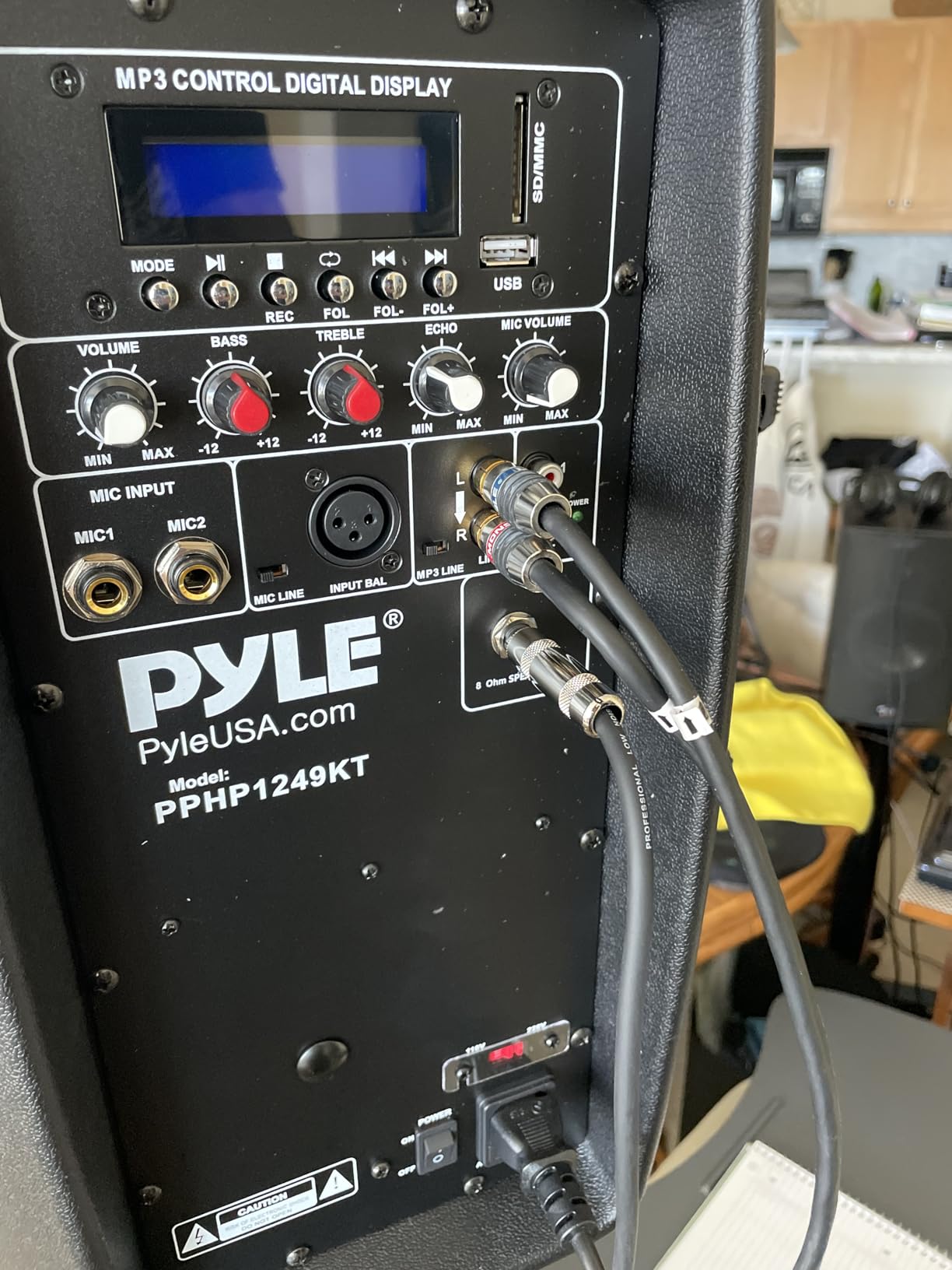 Wireless Portable PA Speaker System - 1800W High Powered Bluetooth Compatible Active + Passive Pair customer photo 2