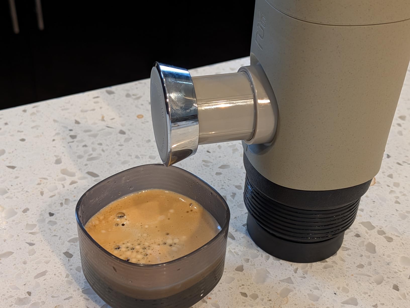 WACACO Minipresso NS, Portable Espresso Machine, Compatible Original NS Capsules, Travel Coffee Maker, Manually Operated from Piston Action customer photo 1