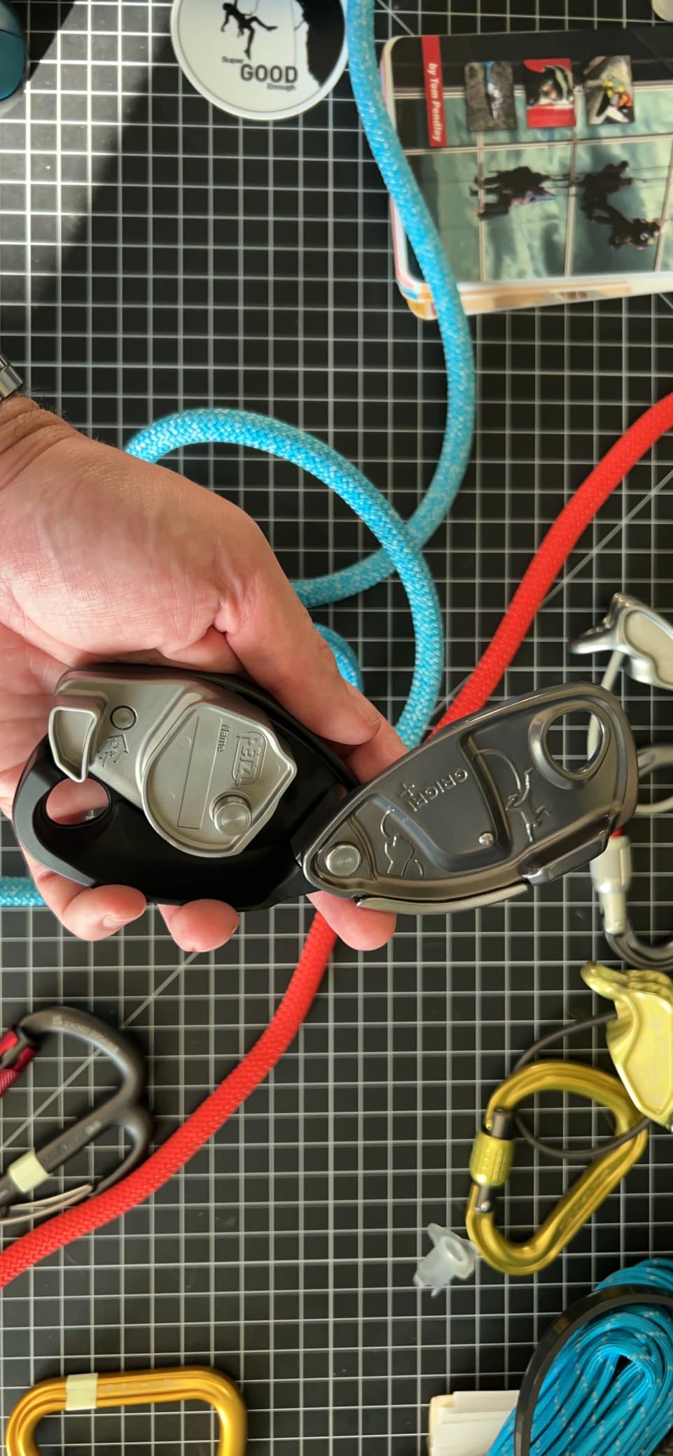 PETZL GRIGRI+ Belay Device with Cam-Assisted Blocking and Anti-Panic Handle, Suitable for Learners and Intensive Use customer photo 1
