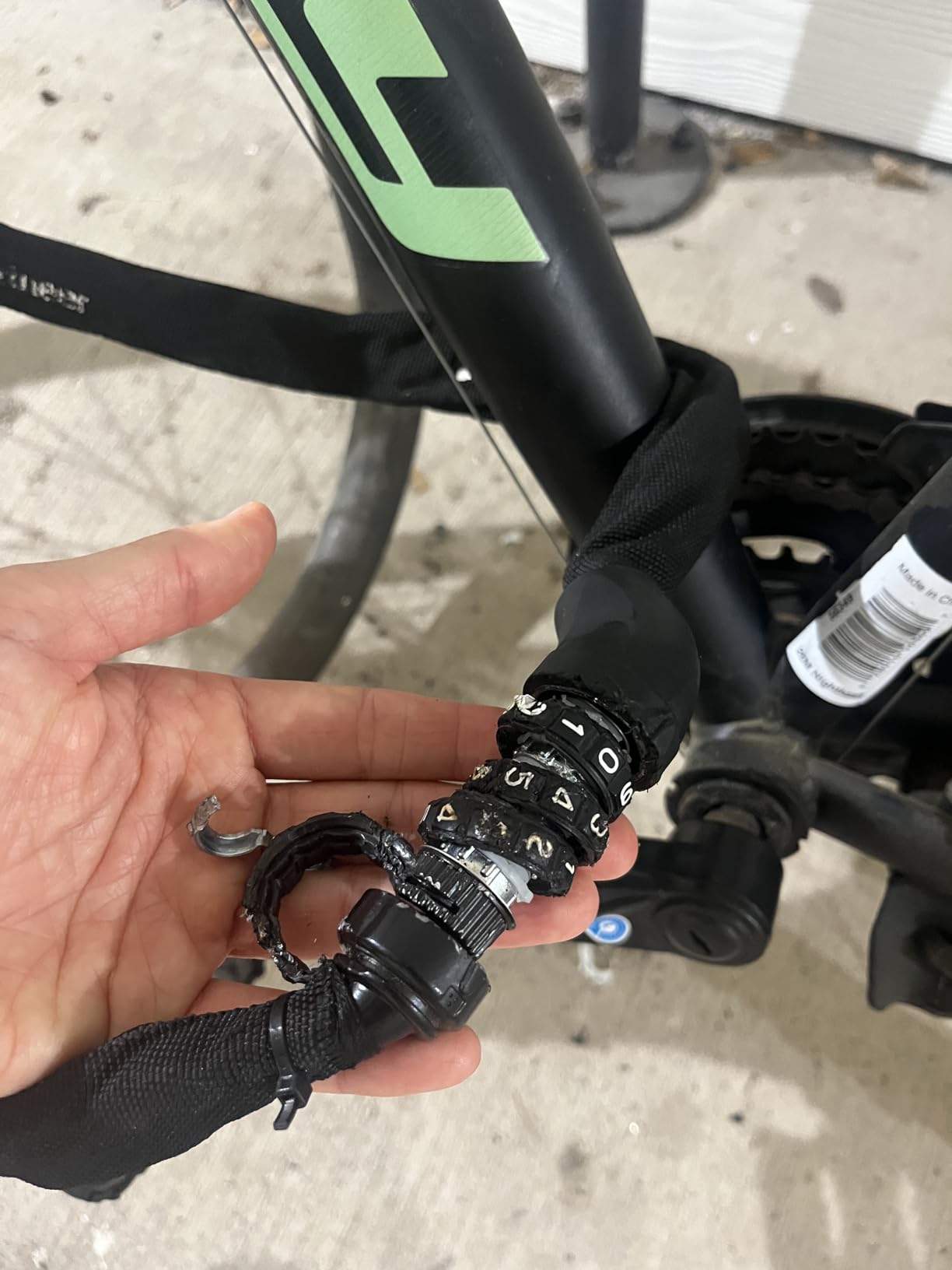 Sportneer 5 Digit Combination Heavy Duty Anti Theft Bike Chain Lock - Keyless Bicycle Lock customer photo 2