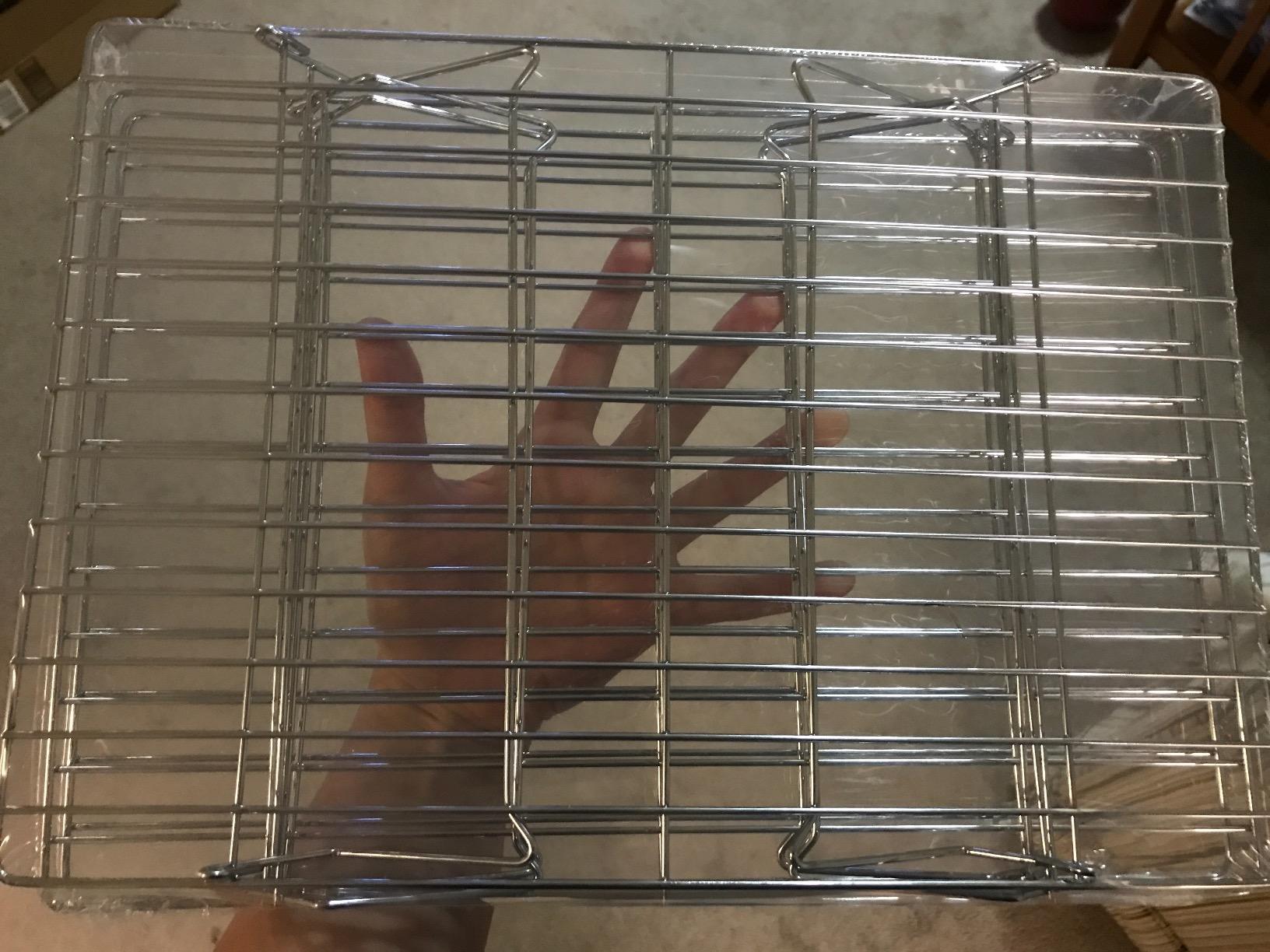 Charmed Silver 3-Tier Stackable Cooling Rack 13.5x 9.5 inch customer photo 1