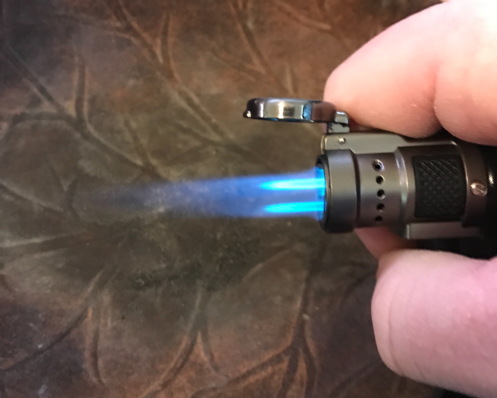 Vertigo by Lotus Cyclone Triple Torch Cigar Lighter Charcoal 3 Pack (Does Not Include Butane) customer photo 1