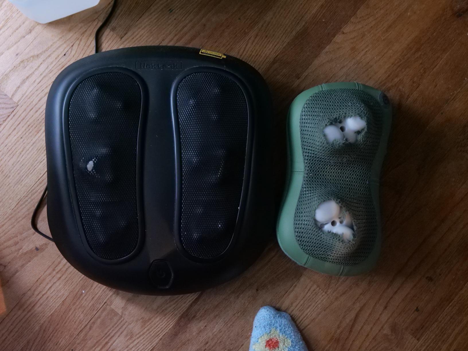 Nekteck Foot Massager with Heat, Shiatsu Heated Electric Kneading Foot Massager Machine for Neuropathy, Plantar Fasciitis, Feet Massage for Pain Relief, Circulation, Ideal Gifts for Man Woman Her Him customer photo 2