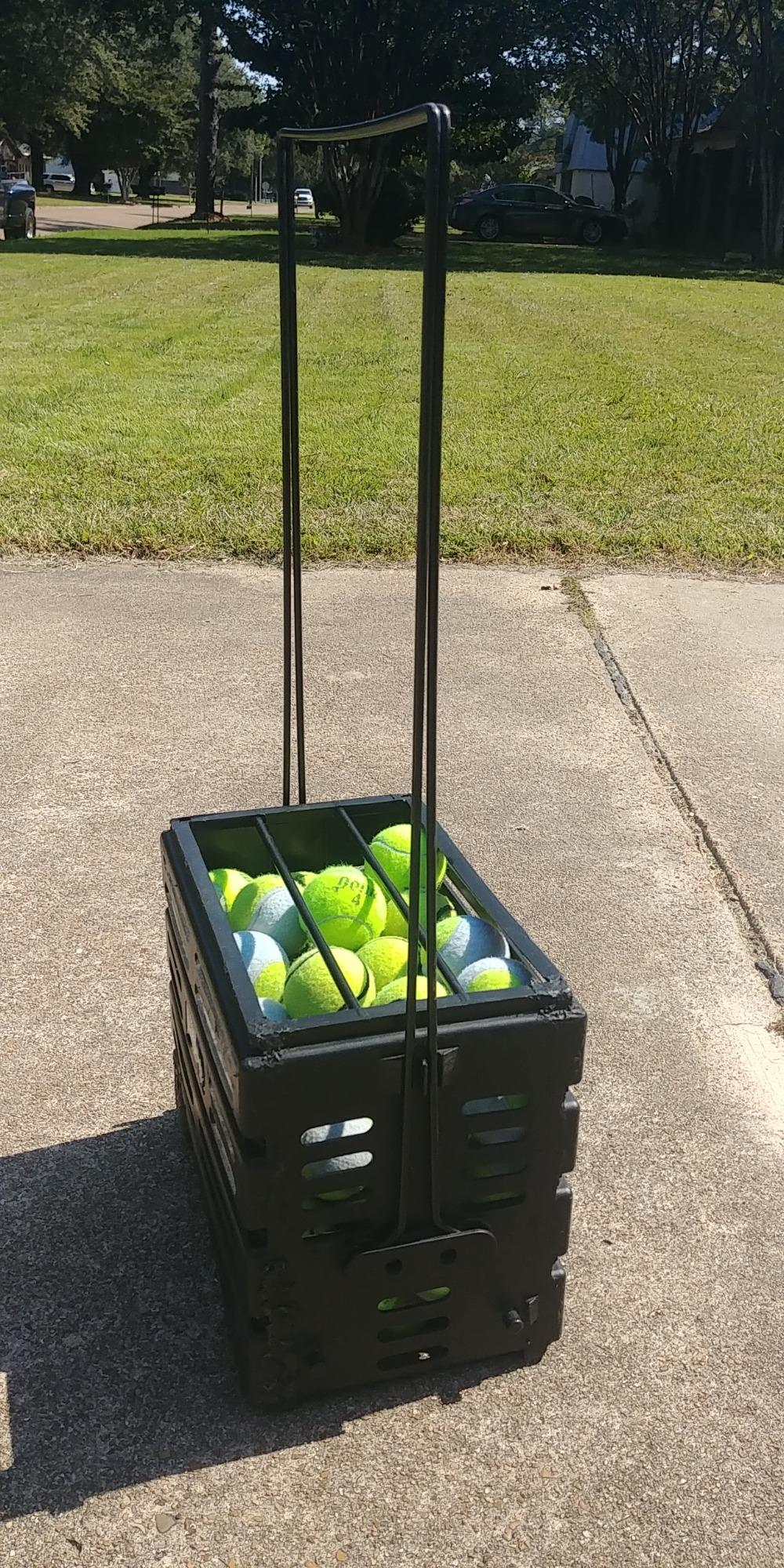 Tourna Ballport Deluxe Tennis Ball Hopper with Wheels customer photo 2