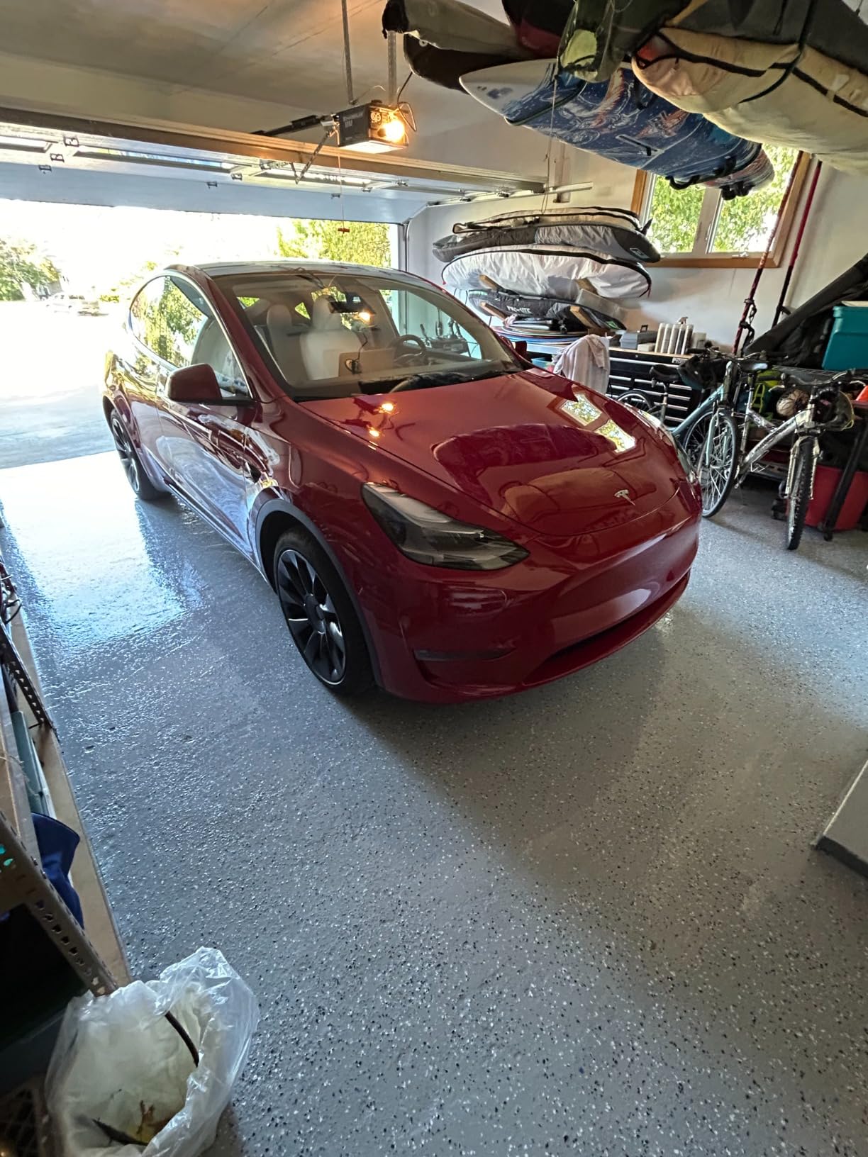 Rust-Oleum 293513 RockSolid Polycuramine Garage Floor Coating, 2.5 Car Kit, High Gloss Gray customer photo 1