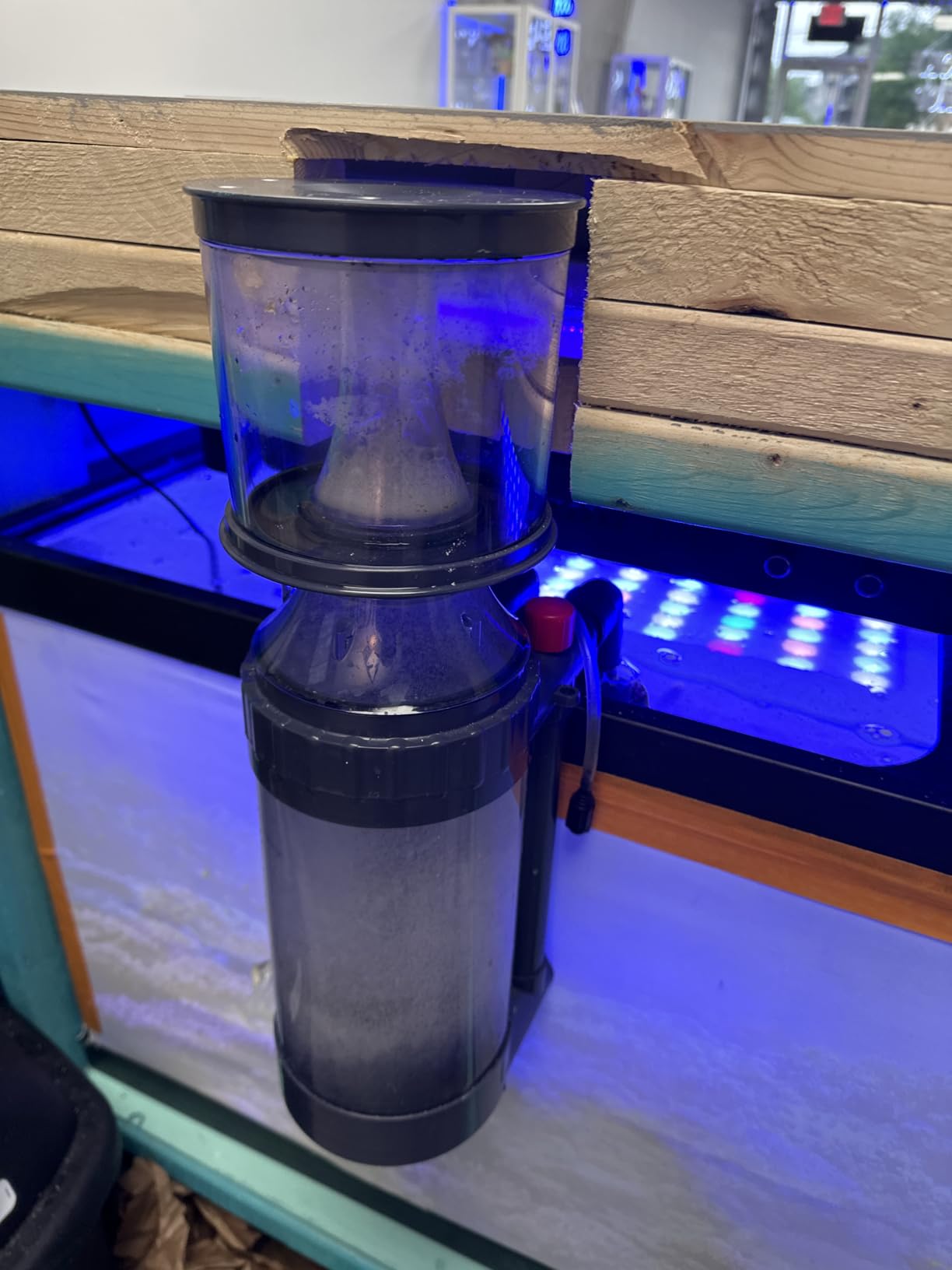 AQUATOP Xyclone PS-370 Protein Skimmer - 370 GPH Needle Wheel Pump Included - For Saltwater Aquariums Up to 100 Gallons - In-Sump or Hang-On Dual Outlet Design customer photo 1