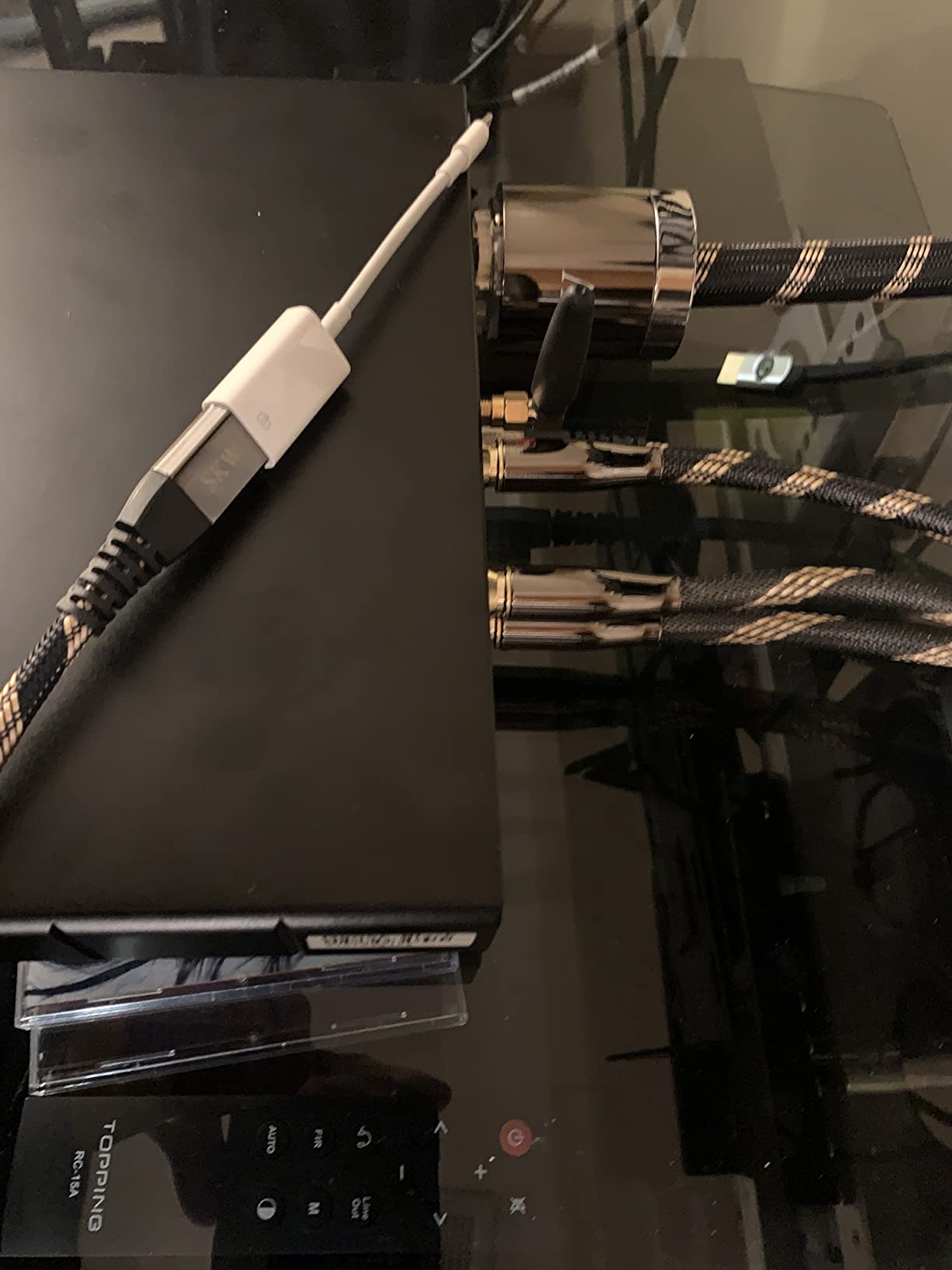 SKW Audiophiles RCA Cable 2RCA Male to 2RCA Male HiFi System Interconnect Cable with Diameter 7mm 3.2ft/1M customer photo 1