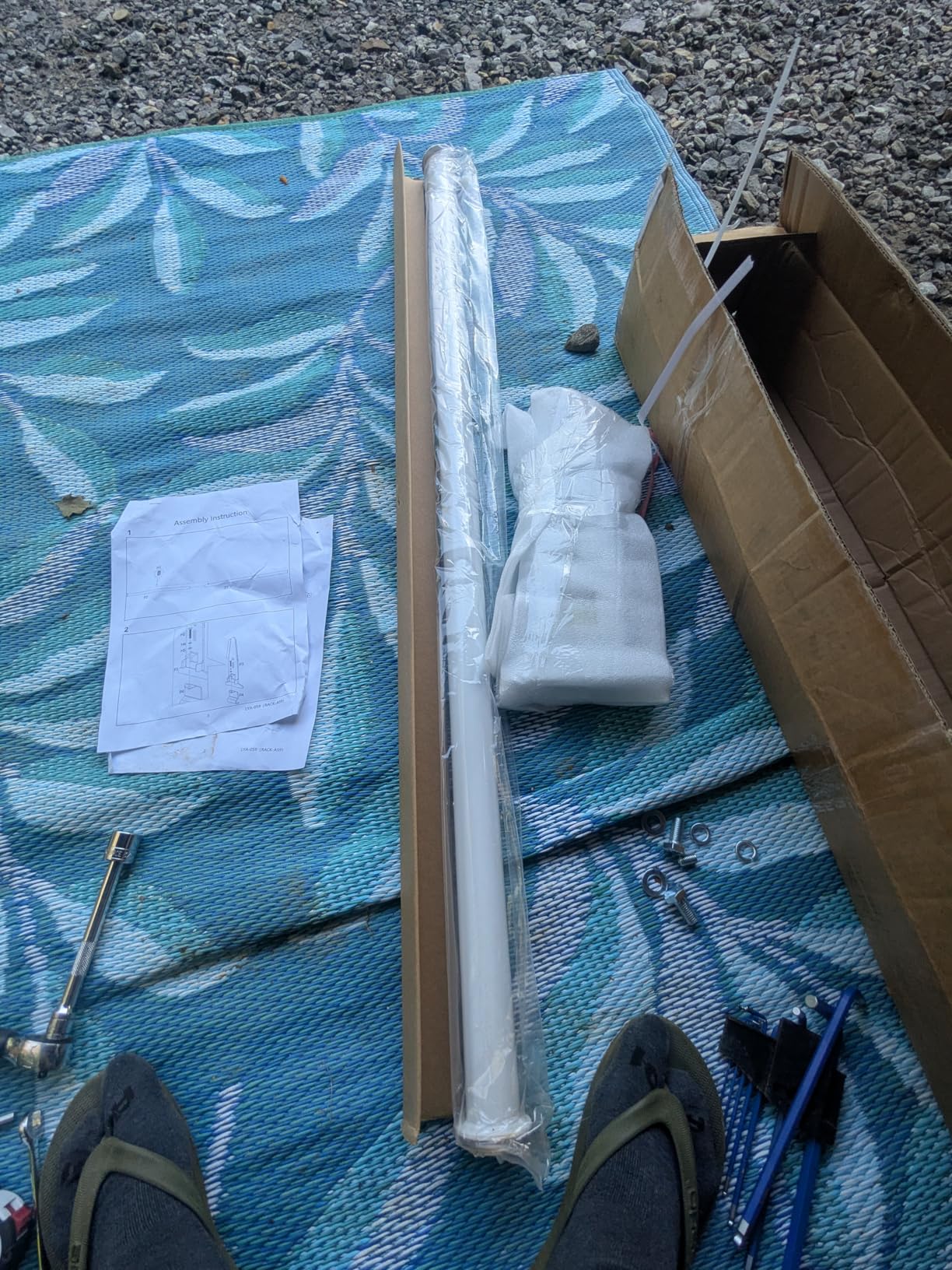 ECOTRIC Van Roof Ladder Rack 47