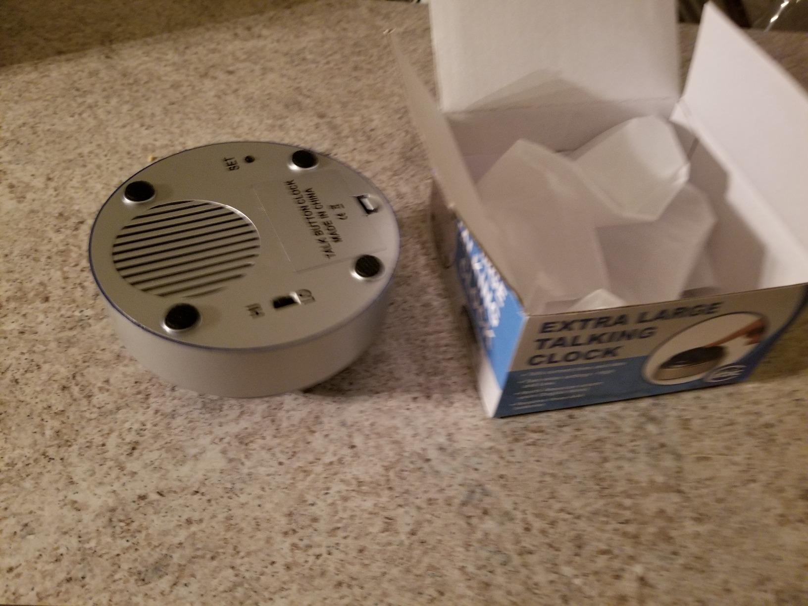 Extra Large Talking Button Clock - for The Blind, Elderly or Visually impaired customer photo 1