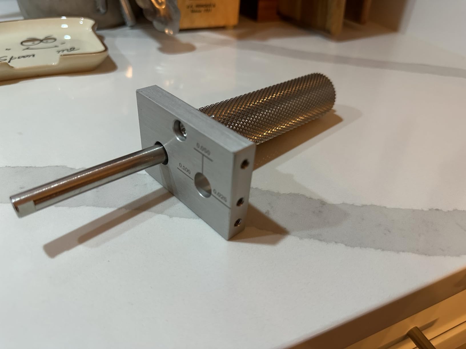 FERRODAY Malted Grain Mill Malt Stainless Steel 2 Roller Malt Mill Homebrew Malted Grain Crusher Manual Grain Mill Slow Drill Available Malt Crusher Adjustable Gap Malted Barley Grinder - No Base Type customer photo 2