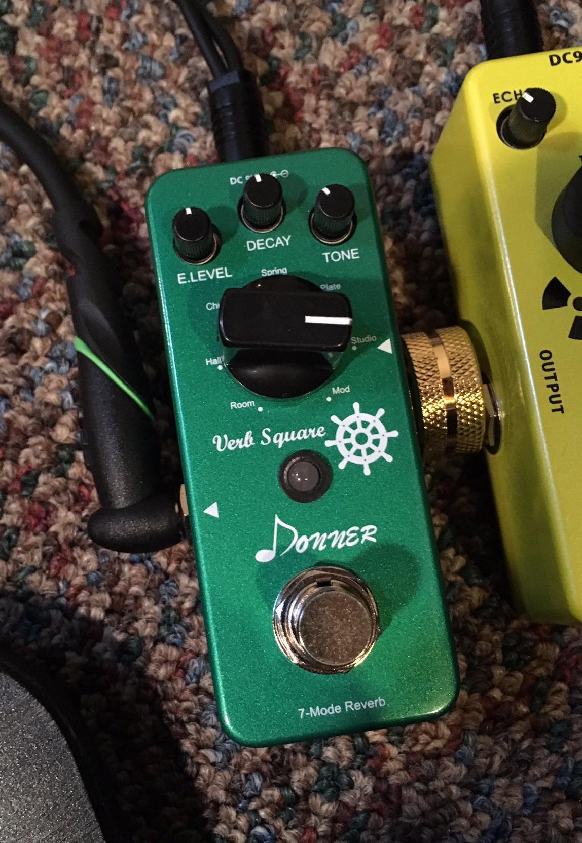 Donner Reverb Guitar Pedal, Verb Square Digital Reverb 7 Modes Room, Hall, Church, Spring, Plate, Studio, Mod, True Bypass customer photo 2