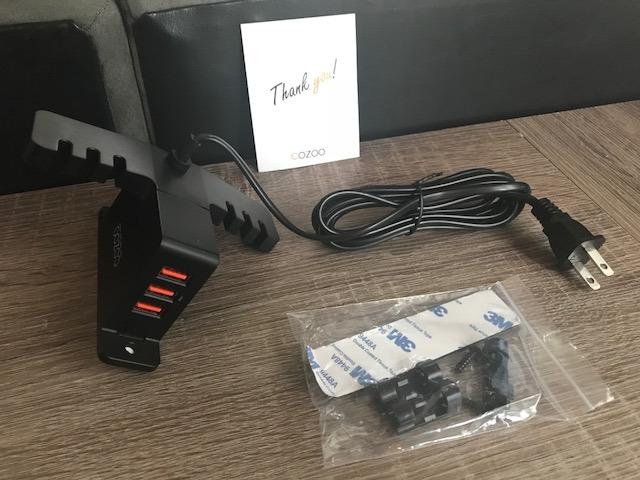 COZOO Headphone Stand with USB Charger Under Desk Headset Holder Mount 3 USB Charging Station, iWatch Stand Watch Dock Dual Earphone Hanger Hook, PC Accessories Gifts, UL Tested customer photo 1