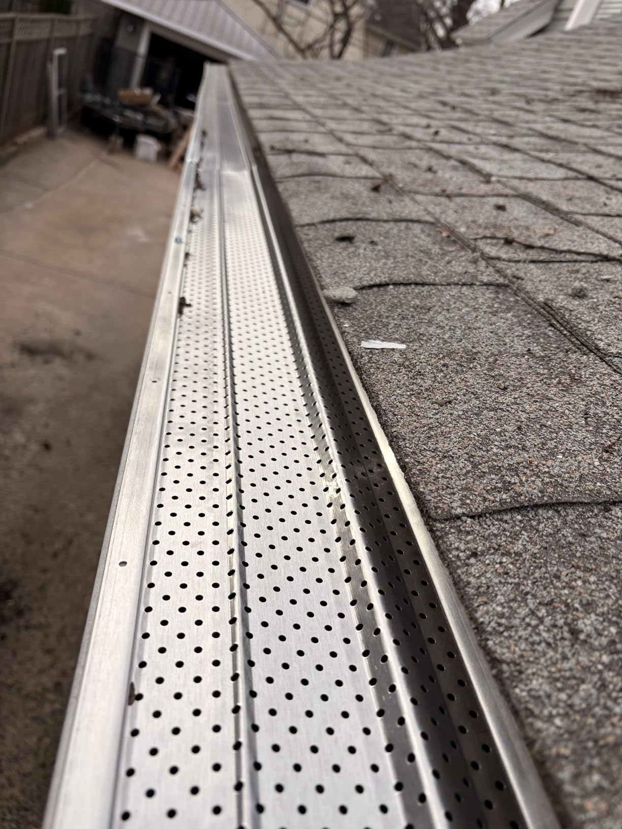 A-M Gutter Guard - Premium Heavy-Duty Lifetime Quality Aluminum - Leaf & Debris Protection, (5 Inch - 200 Feet, Mill Finish) - DIY Easy - Made in The USA customer photo 2