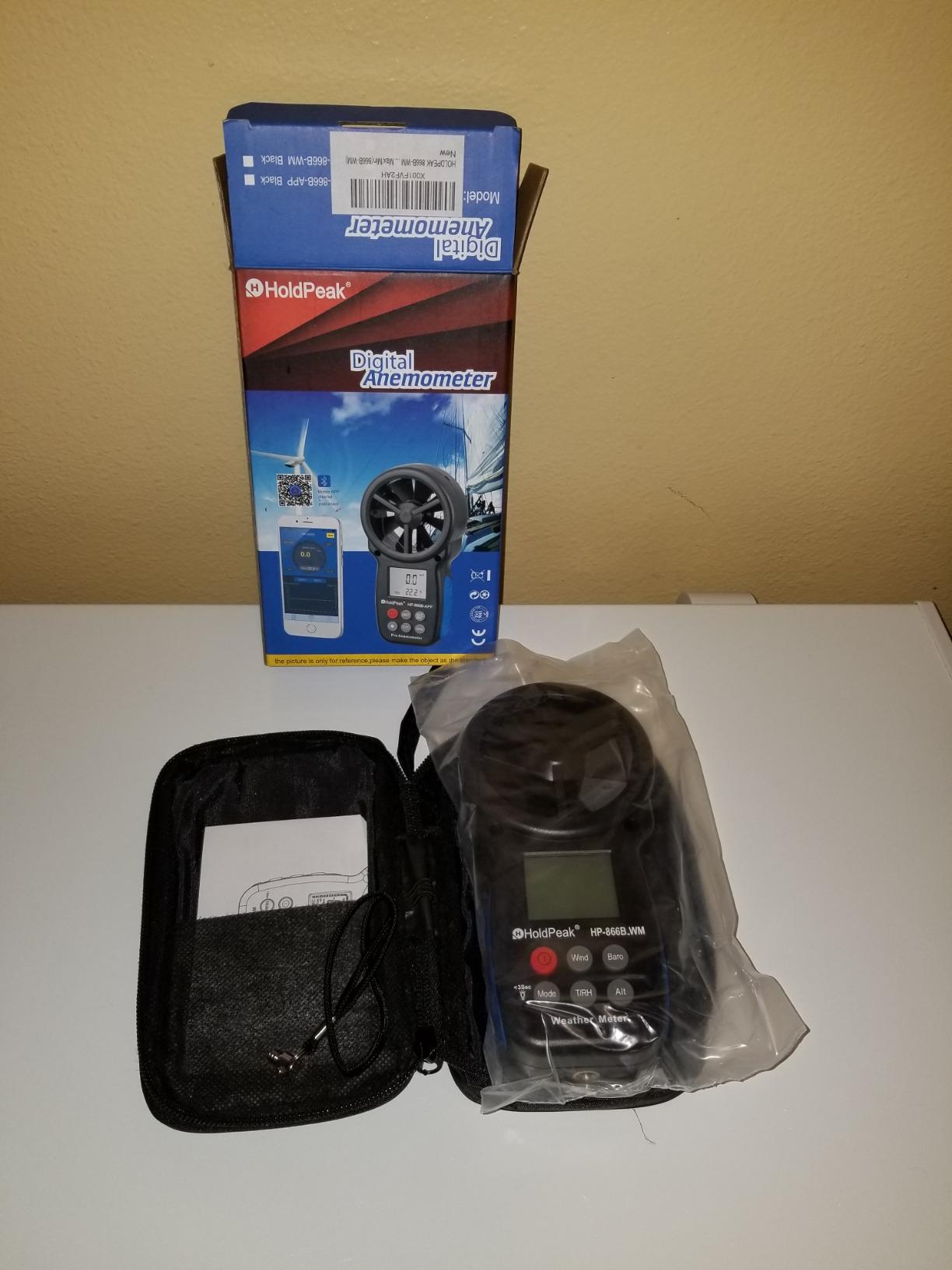 HoldPeak Handheld Anemometer Barometer, Weather Meter for Wind Speed, Temperature, Humidity, Dew Point, Altitude, Barometric Pressure, Wind Chill Measuring, Digital Wind Guage 866B-WM customer photo 2