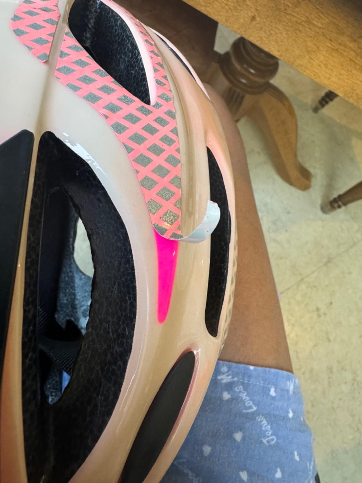 Schwinn Beam Lighted Helmet for Adults, Size 58 - 62 cm for Riders Ages 14+, Rear LED Light, Reflective Strips, Adjustable Dial and Straps, 17 Air Vents, Removable Visor, Adult Bike Helmet customer photo 2