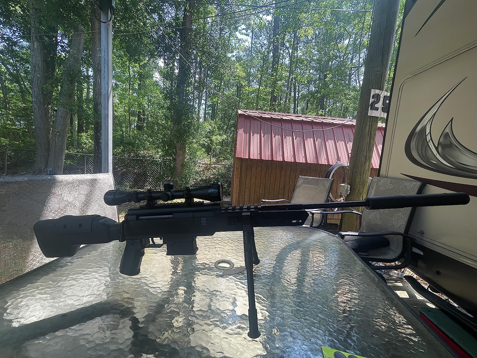 Black Ops The Sniper S - Air Gun Pellet Sniper Rifle with Scope, Shoot Pellet Rifle .177 Caliber Pellets, Break Barrel Air Rifle, High Powered Pellet Gun Rifle, 1,250 FPS, Power Piston customer photo 2