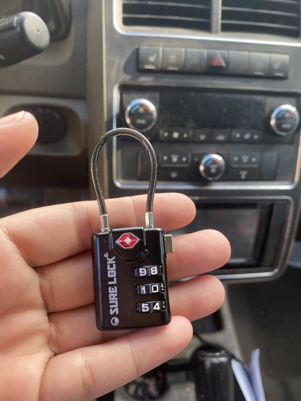 SURE LOCK TSA Compatible Travel Luggage Locks, Inspection Indicator, Easy Read Dials - 2 pack customer photo 1