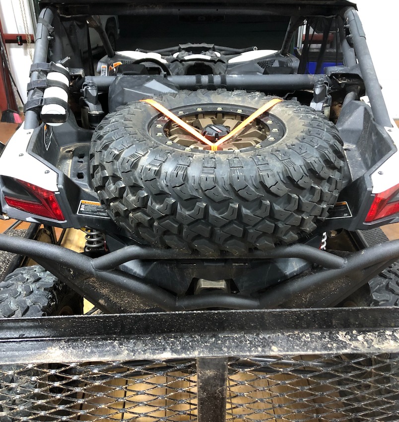 SuperATV Rear Bumper for Can-Am Maverick X3, Made of Heavy Duty Tubing -Powder Coated for Extra Durability, Built-In Towing Clevis, Bolt-On Mounting, Easy Access to Change Oil, See Fitment, USA Made customer photo 2