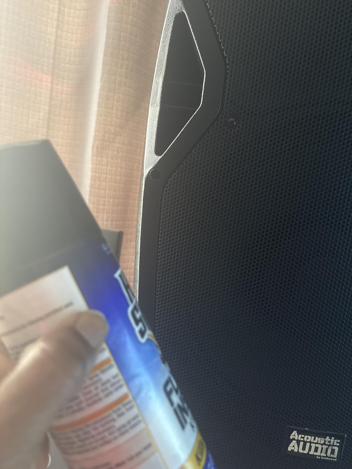 Acoustic Audio by Goldwood 1000W Bluetooth Speaker w/ Flashing LED, Large Plug-In PA System w/ Stand, Mic, & Remote for Karaoke, DJ, or Tailgate Party customer photo 2