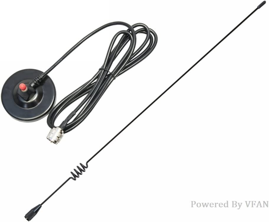 Dualband Antenna 2meter 70cm Mobile VHF/UHF Ham Radio (137-149, 437-480 Mhz) Mag Mount Magnet Base PL-259 Connector, 10 Ft RG58 Cable customer photo 1