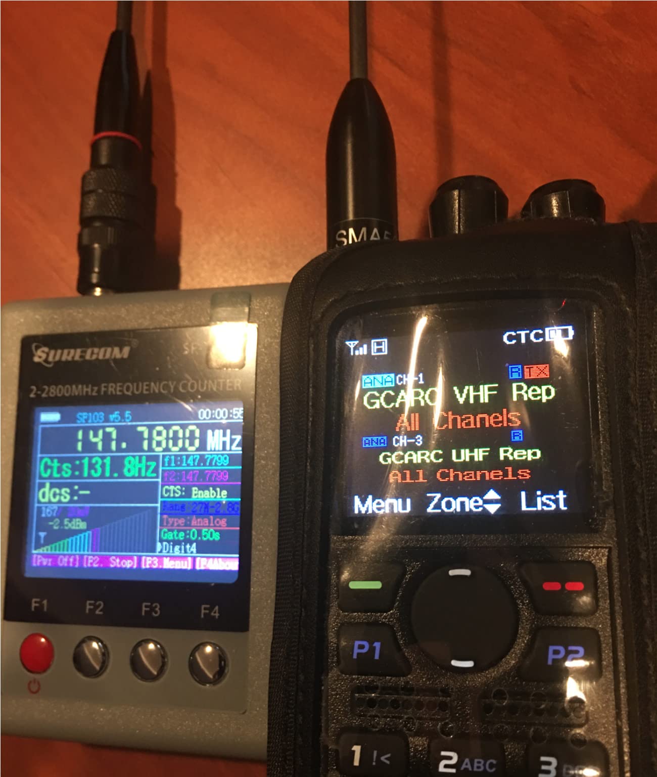 Mcbazel Surecom SF-103 Handheld 2mHz -2.8GHz Walkie Talkie 2-Way Radio Frequency Counter customer photo 2