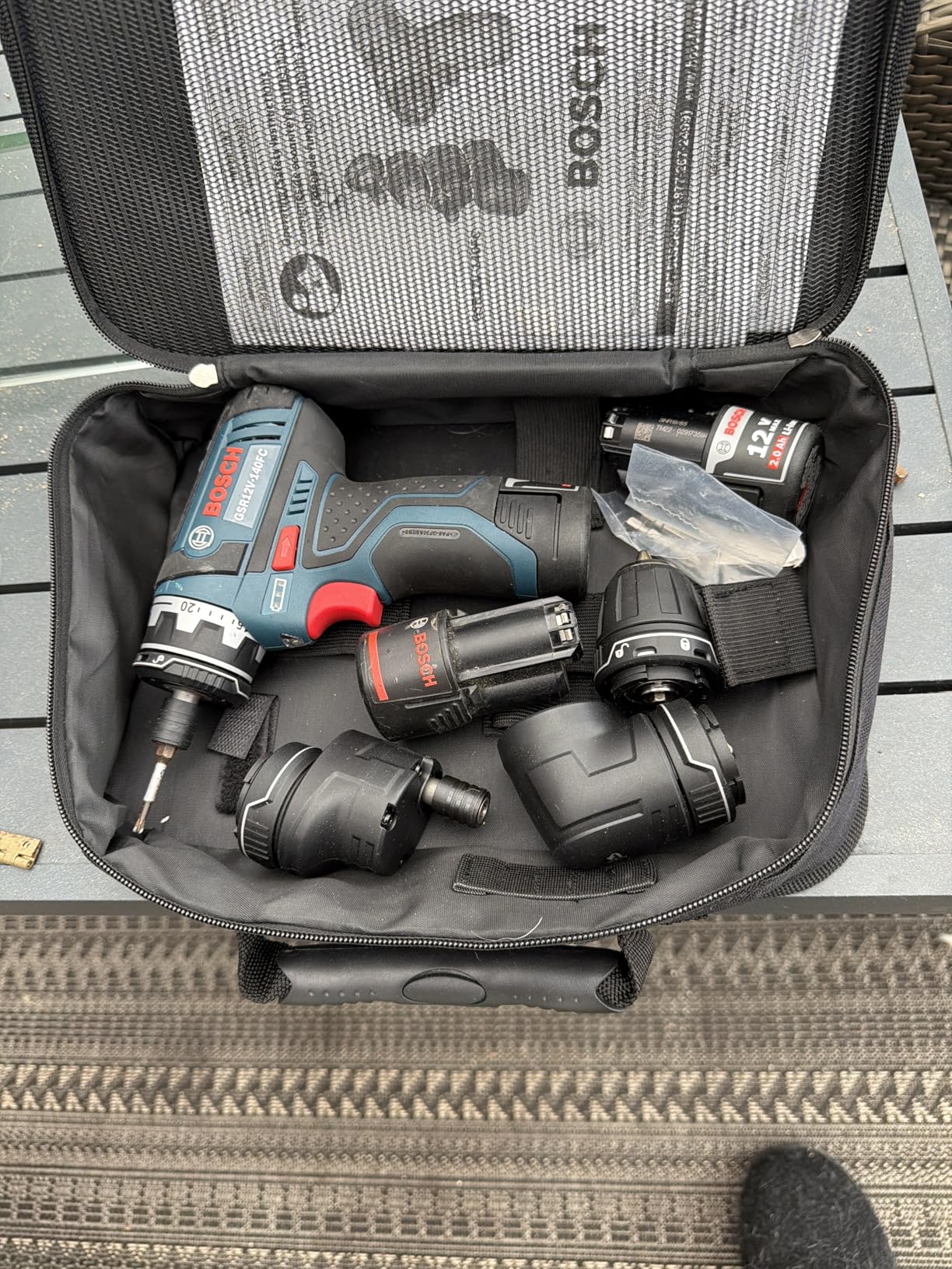 Bosch GSR12V-140FCB22 12V Max Drill/Driver with 5-In-1 Flexiclick System and (2) 2.0 Ah Batteries customer photo 1