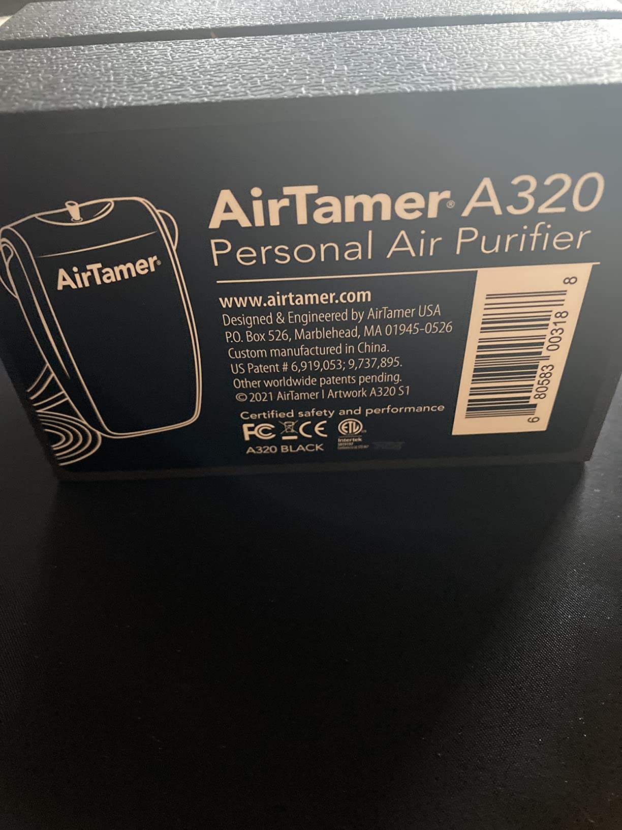 AirTamer A320 Rechargeable Personal Air Purifier, Proven Performance, Virus and Pollutant Tested, Black with Leather Travel Case customer photo 2