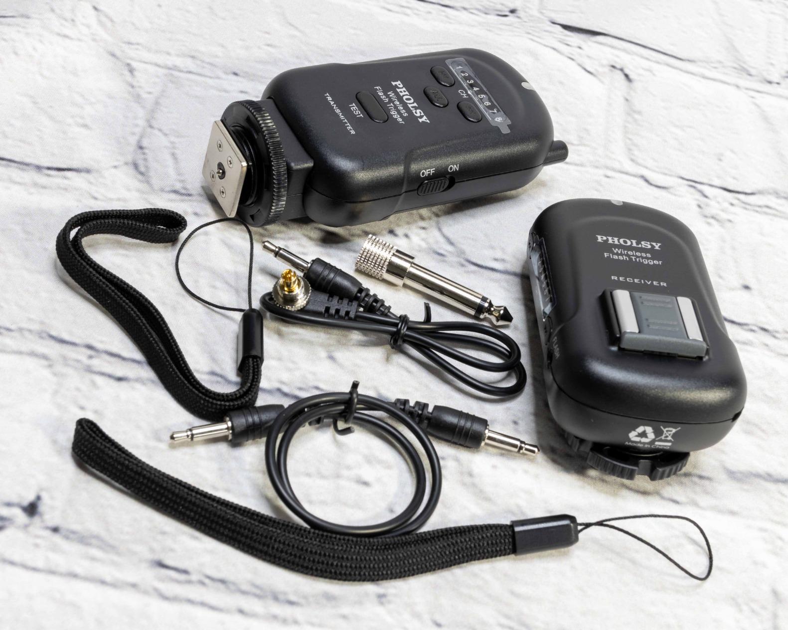 PHOLSY Wireless Flash Trigger Kit Remote Speedlite Trigger with 3.5mm PC Receiver for Flash Units with Universal ISO Hot Shoe Compatible with Canon Nikon Panasonic Olympus Fujifilm Pentax Samsung Sony customer photo 1