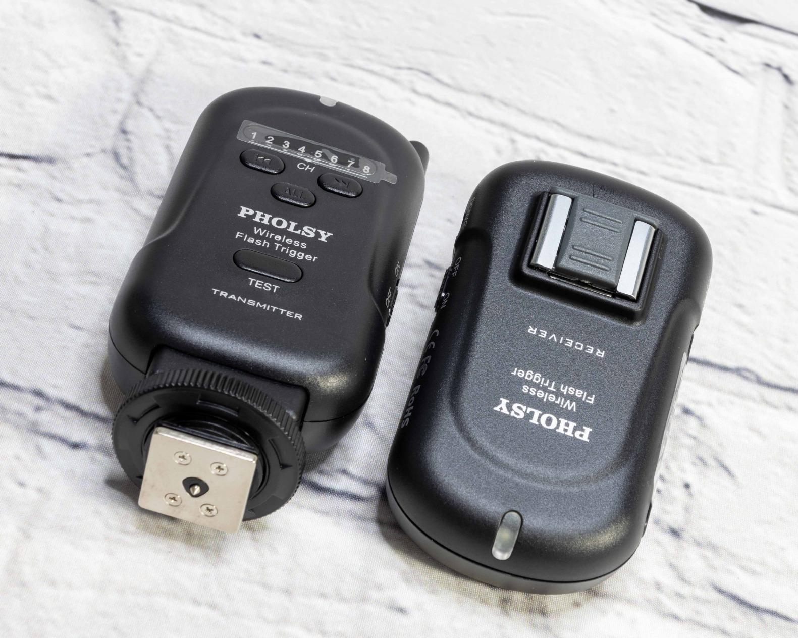 PHOLSY Wireless Flash Trigger Kit Remote Speedlite Trigger with 3.5mm PC Receiver for Flash Units with Universal ISO Hot Shoe Compatible with Canon Nikon Panasonic Olympus Fujifilm Pentax Samsung Sony customer photo 2