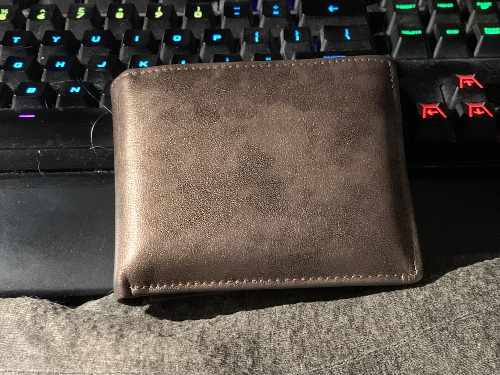 Wallet for Men-Genuine Leather RFID Blocking Bifold Stylish Wallet With 2 ID Window customer photo 1