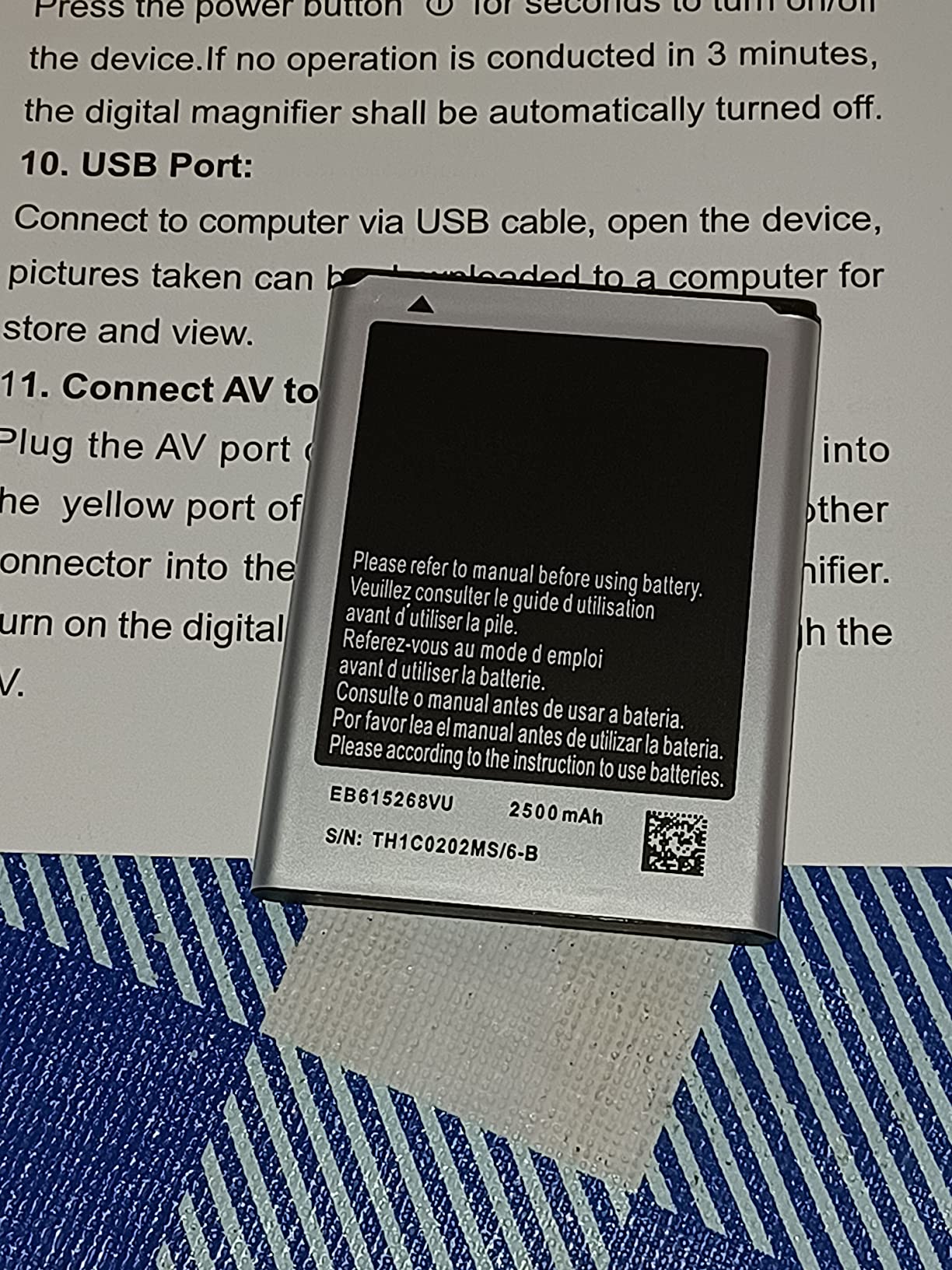 Koolertron 5 inch Digital Video Magnifier, Handheld Portable Electronic Reading Aid Support AV Output to TV with 4X/8X/16X/24X/32X Zoom customer photo 2