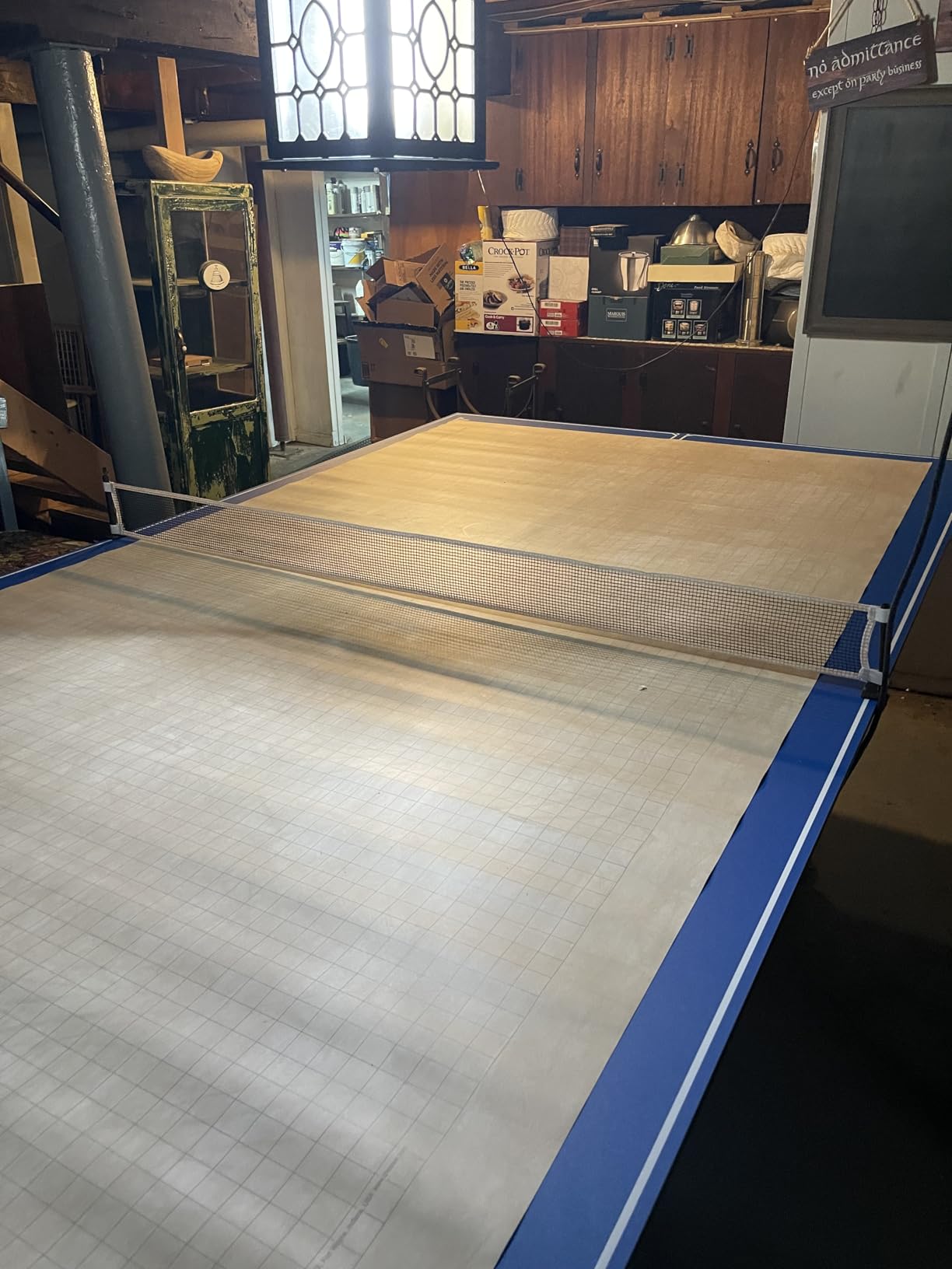 JOOLA Ping Pong Conversion Top with Net Set for Billiard and Pool Tables - Regulation Top Converts Billiards into Ping Pong Table - Includes Foam Padding for Protection - Steel Frame Option customer photo 2