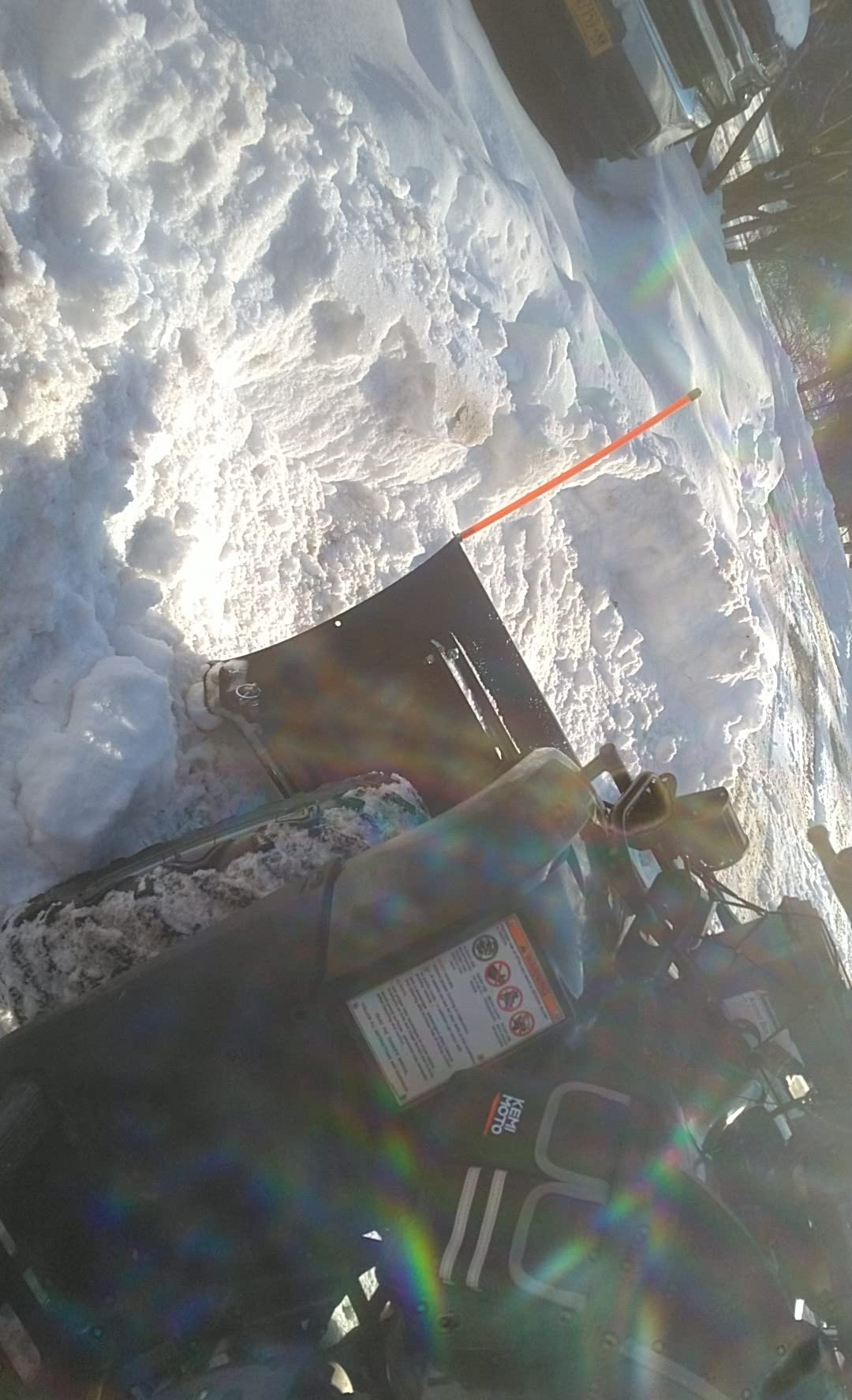 Black Boar Camco ATV Snow Plow Kit | Features a 48-inch Adjustable Straight Blade and Adjustable Tension Safety Trip Springs (66016) customer photo 1