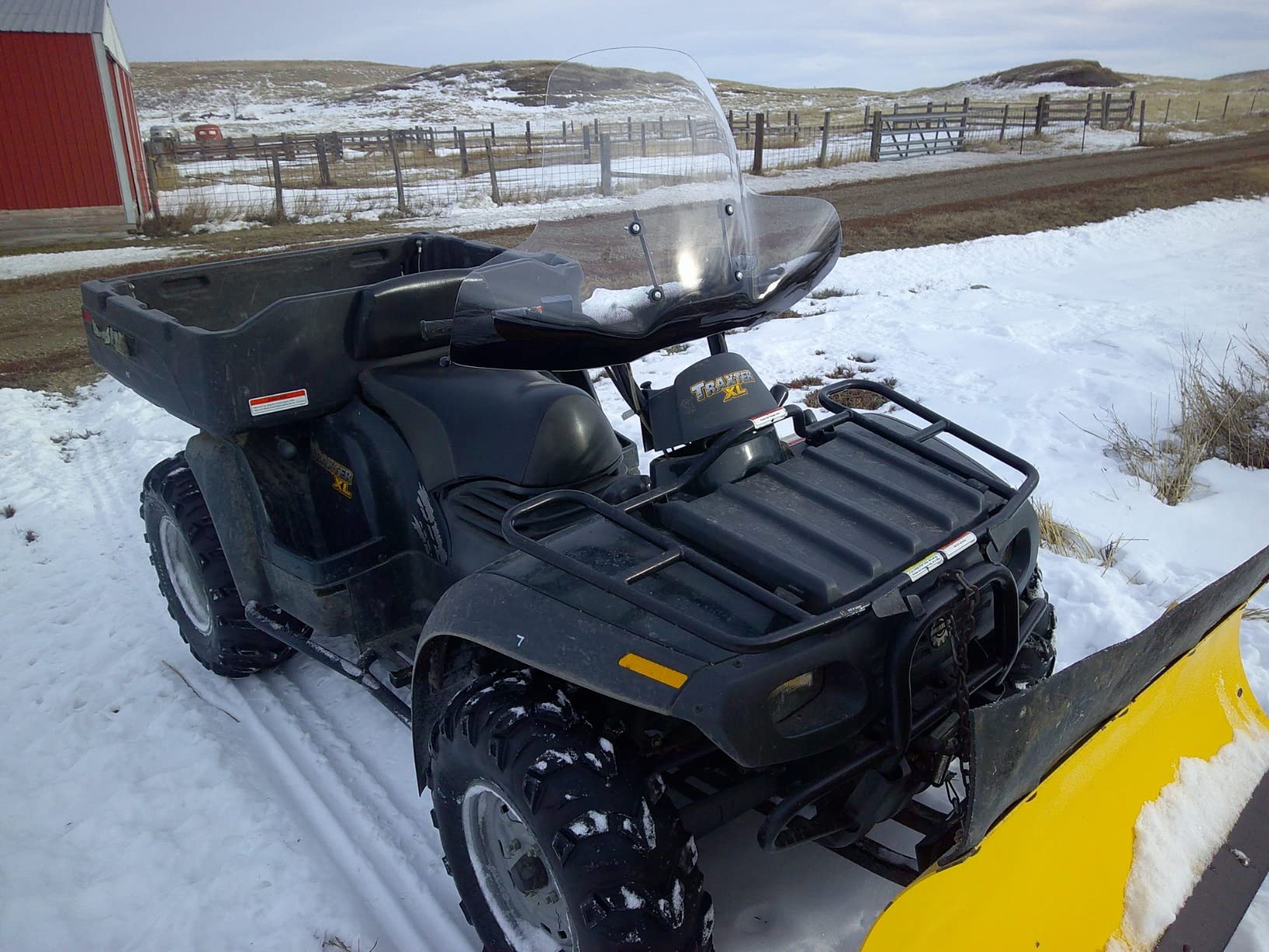XMT-MOTO Large ATV Windshield Fit for Polaris Arctic Cat Honda Yamaha Can-Am and Kawasaki ATVs customer photo 1