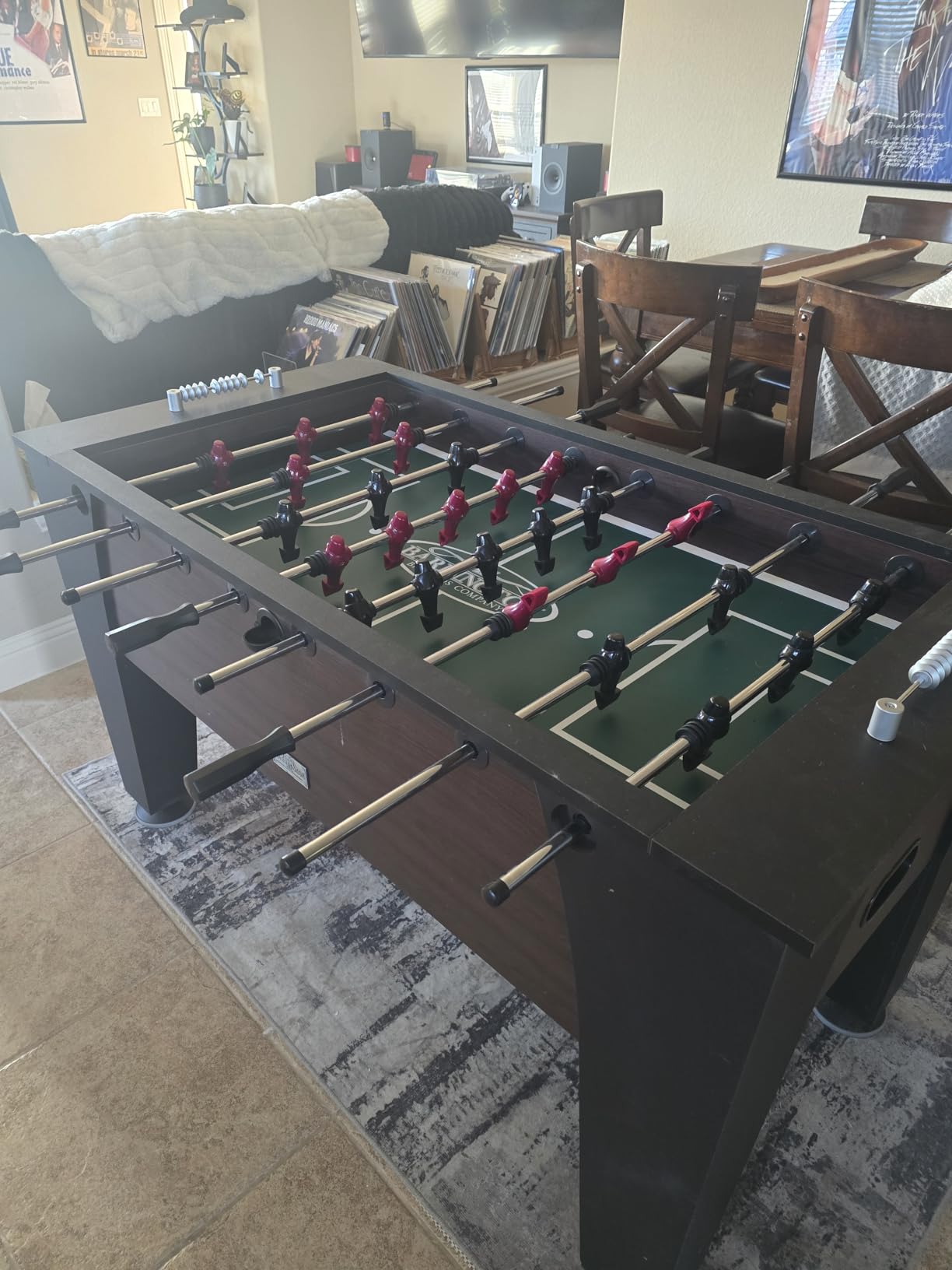 Barrington Foosball Multiple Styles Soccer Foosball Tables, Durable & Stylish Designs with Tabletop Sports Soccer Balls, Perfect for Family Game Rooms customer photo 1