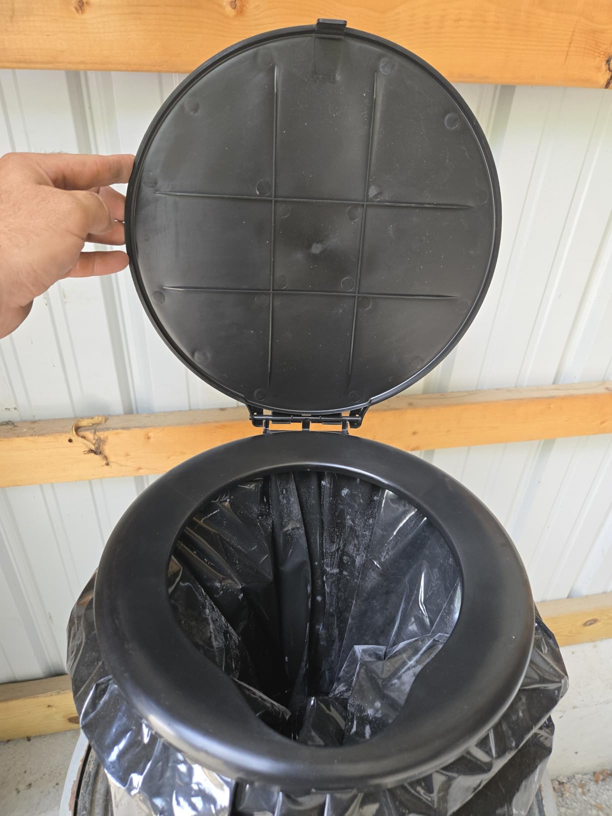 Camco Portable Toilet Bucket with Seat & Lid - 5-Gallon Camping Toilet with Bag Liners & Carry Handle - Lightweight, Easy to Clean, Durable - Ideal for Outdoor, RV, Hunting & Emergency Use (41549) customer photo 2