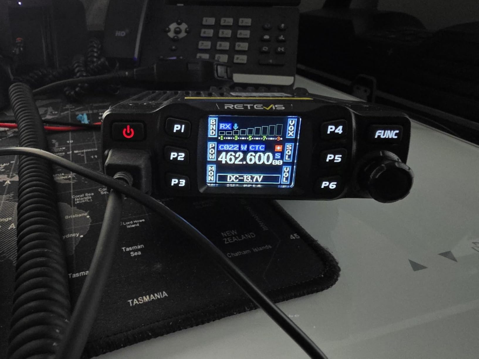 Retevis RT95 Mobile Ham Radio, Dual Band Mobile Radio, Chirp, Dual Speaker, Rotatable LCD Display, 2m 70cm Ham Radio Base Station, Mobile Transceiver with Cable customer photo 2